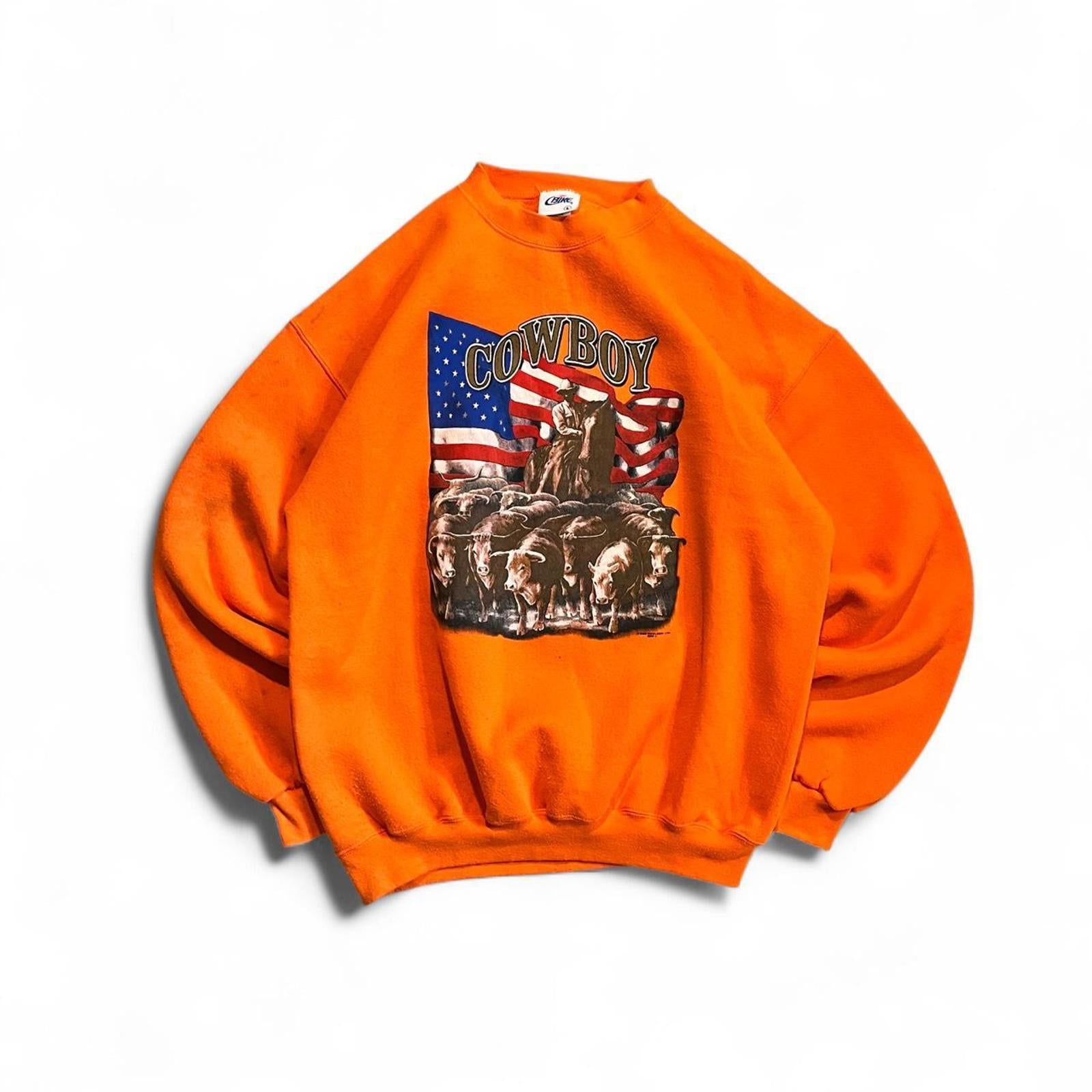 Vintage Y2K Bike Cowboy Retro Graphic Sweatshirt American Vintage - uptwn vintage - 2252dfe8-6a24-4f46-ad2e-8cb691bd280f