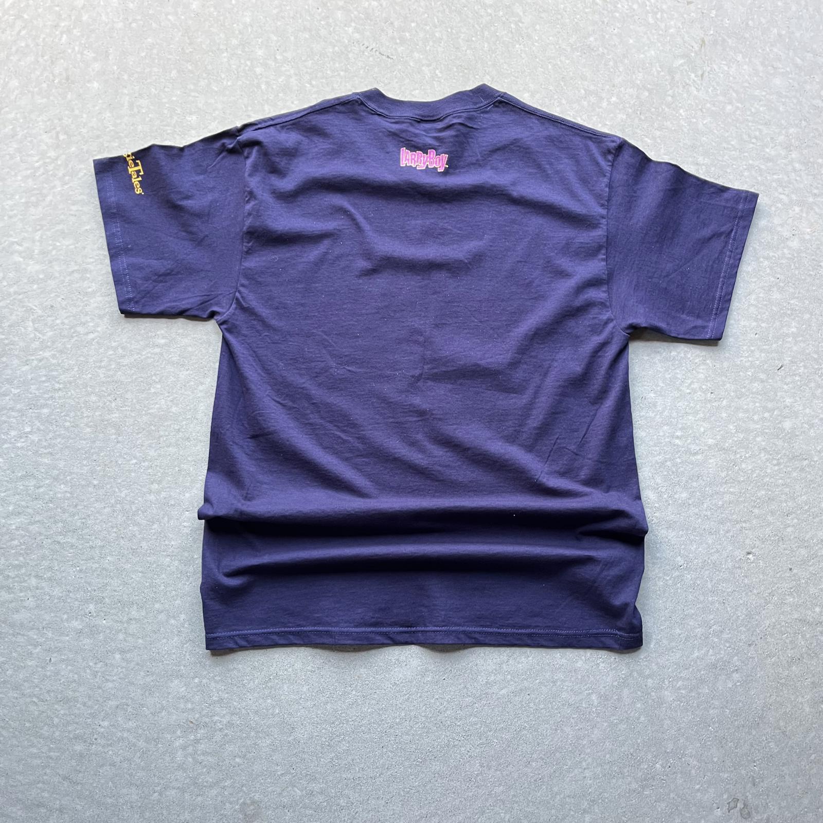 Rare Vintage 90s Larry Boy Veggie Tales Grail T-Shirt