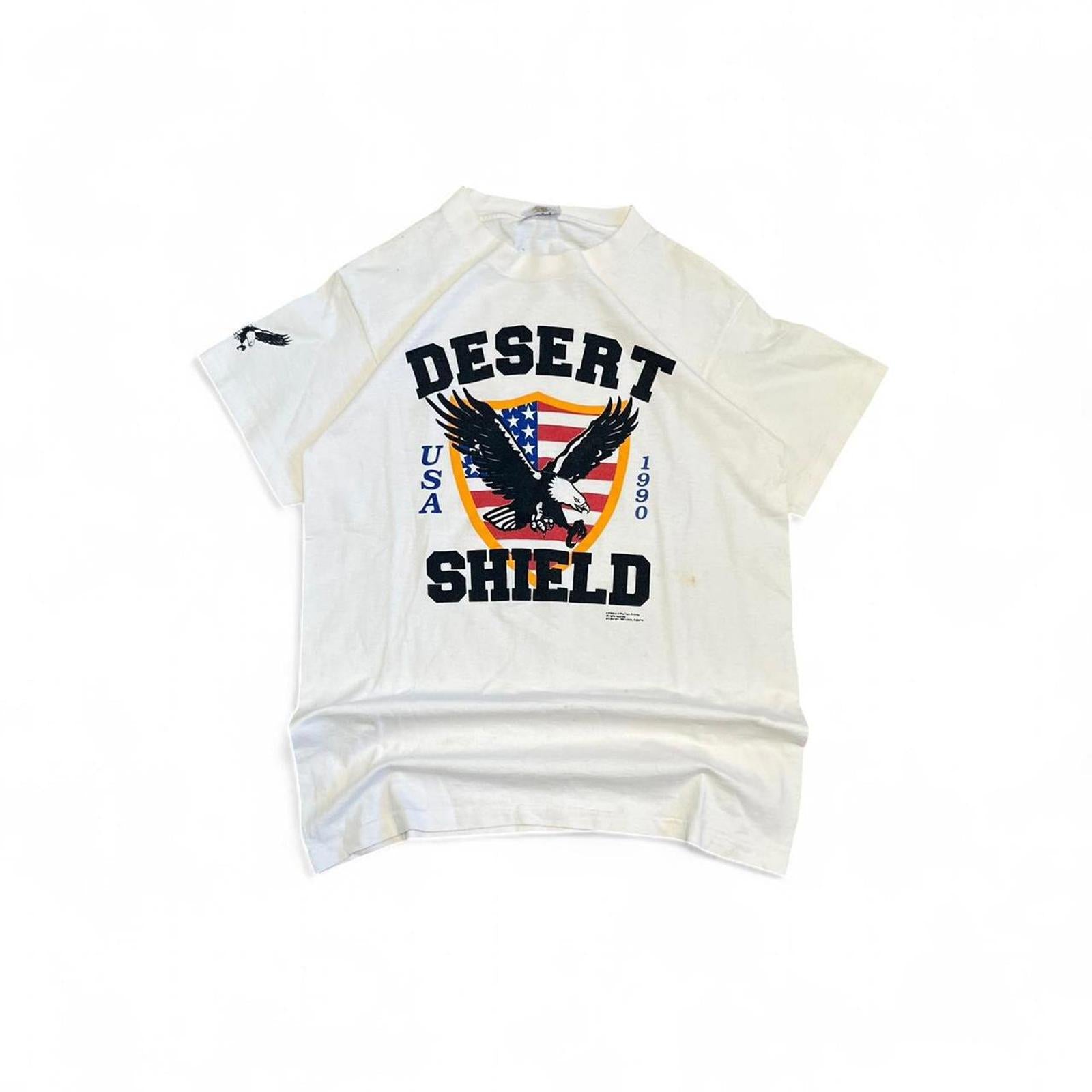 Vintage 1990 Desert Shield Graphic T-Shirt American Vintage - uptwn vintage - 5da78f85-b393-4966-a8d5-bbbc6d729652