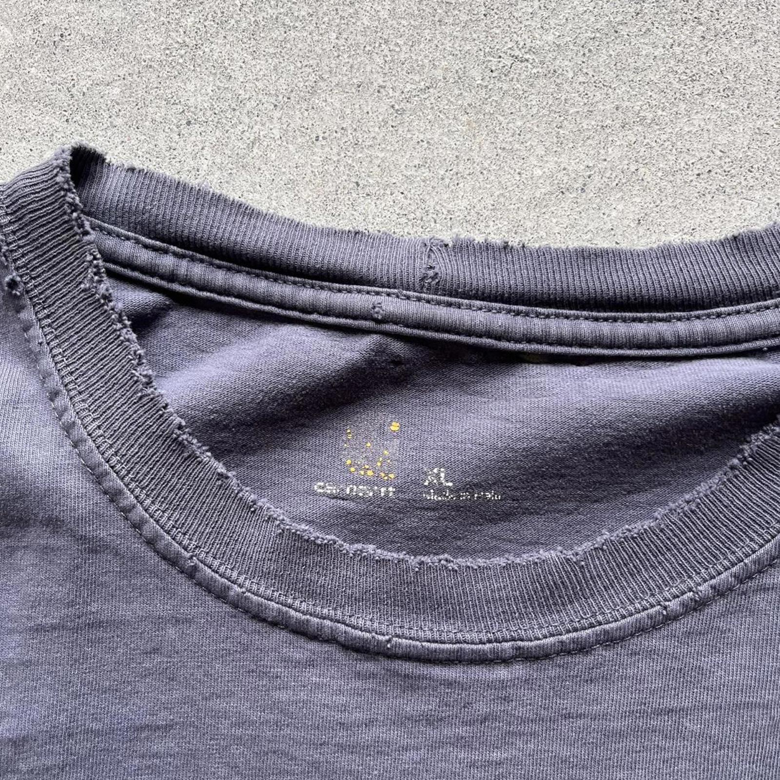 Thrashed Black Carhartt Pocket Long Sleeve - Uptwn Vintage