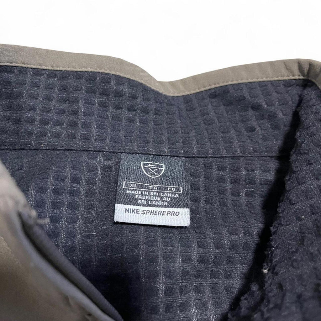 Brown And Black Nike Golf Quarter-zip Coat