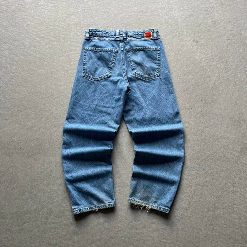 Blue Skater Style Embroidered Empyre Jeans