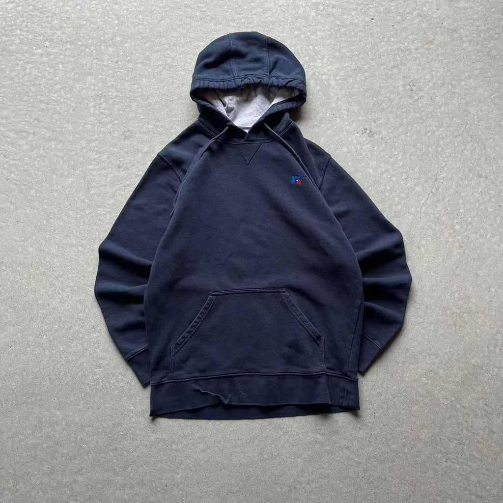 Vintage Y2K Russell Athletic Blank Navy Hoodie