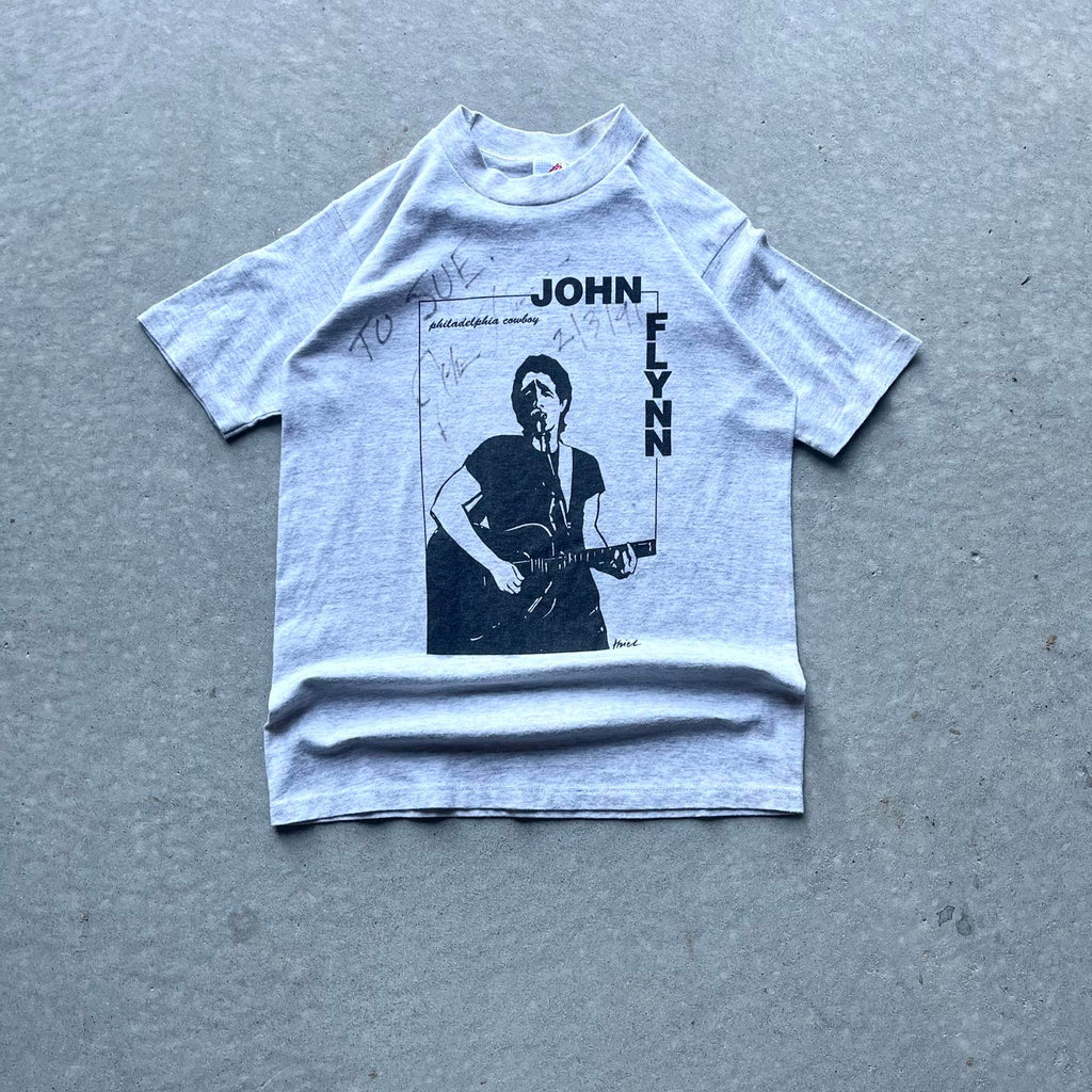 Vintage 1991 Signed John Flynn Concert T-Shirt - Uptwn Vintage