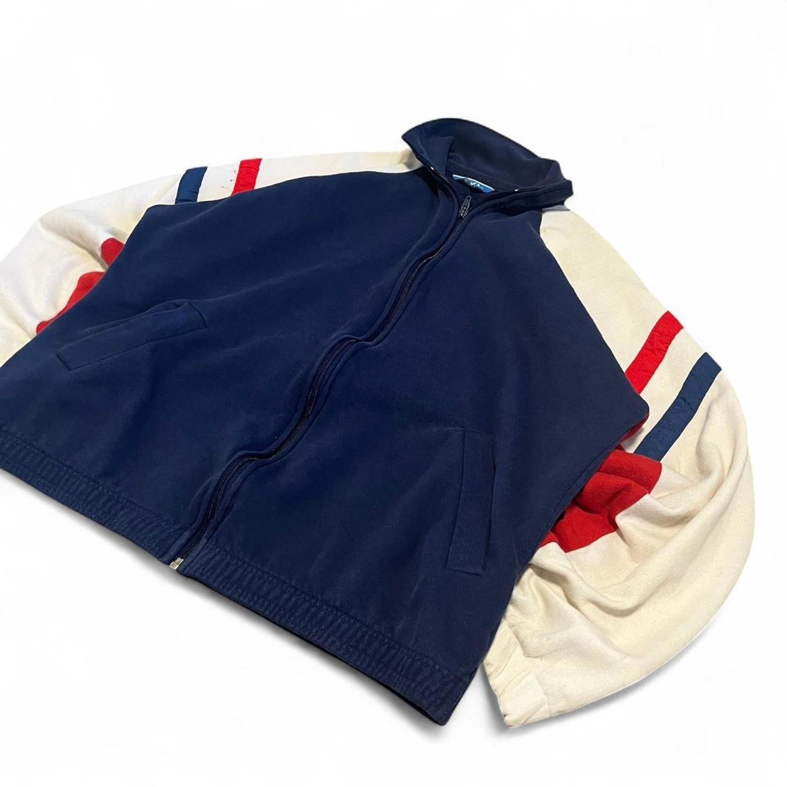Vintage 80s Made In USA Zip Up Sweatshirt American Vintage - uptwn vintage - 10a3fcf5-875c-4116-a657-55b7ec12ea76