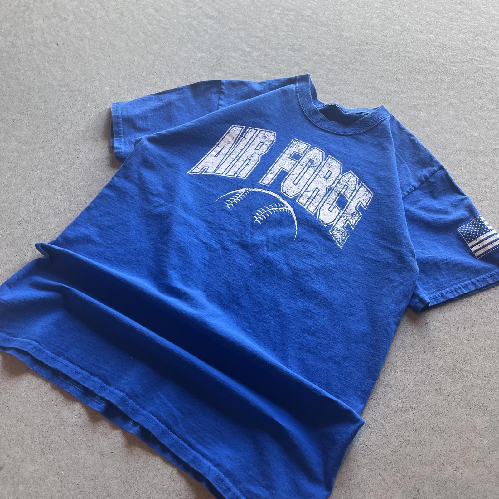 Vintage Y2K Air Force Academy Baseball T-Shirt - Uptwn Vintage