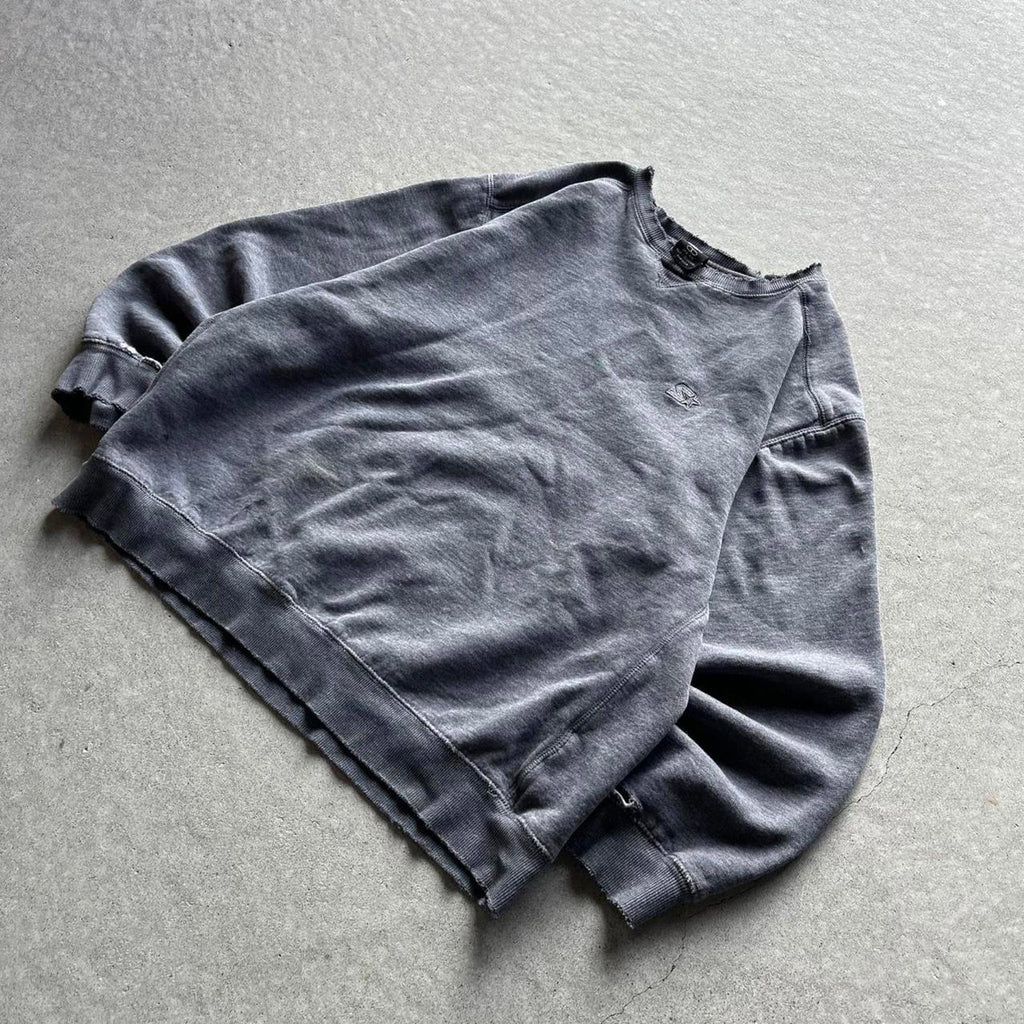 Vintage Y2K Thrashed Grey Starter Sweatshirt