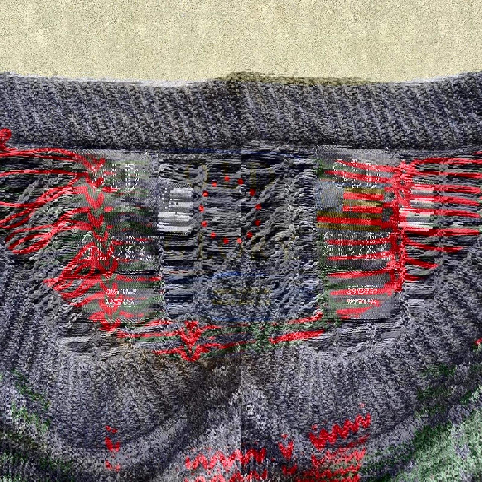 Vintage 90s Super Heav Old Glory Knit Sweater