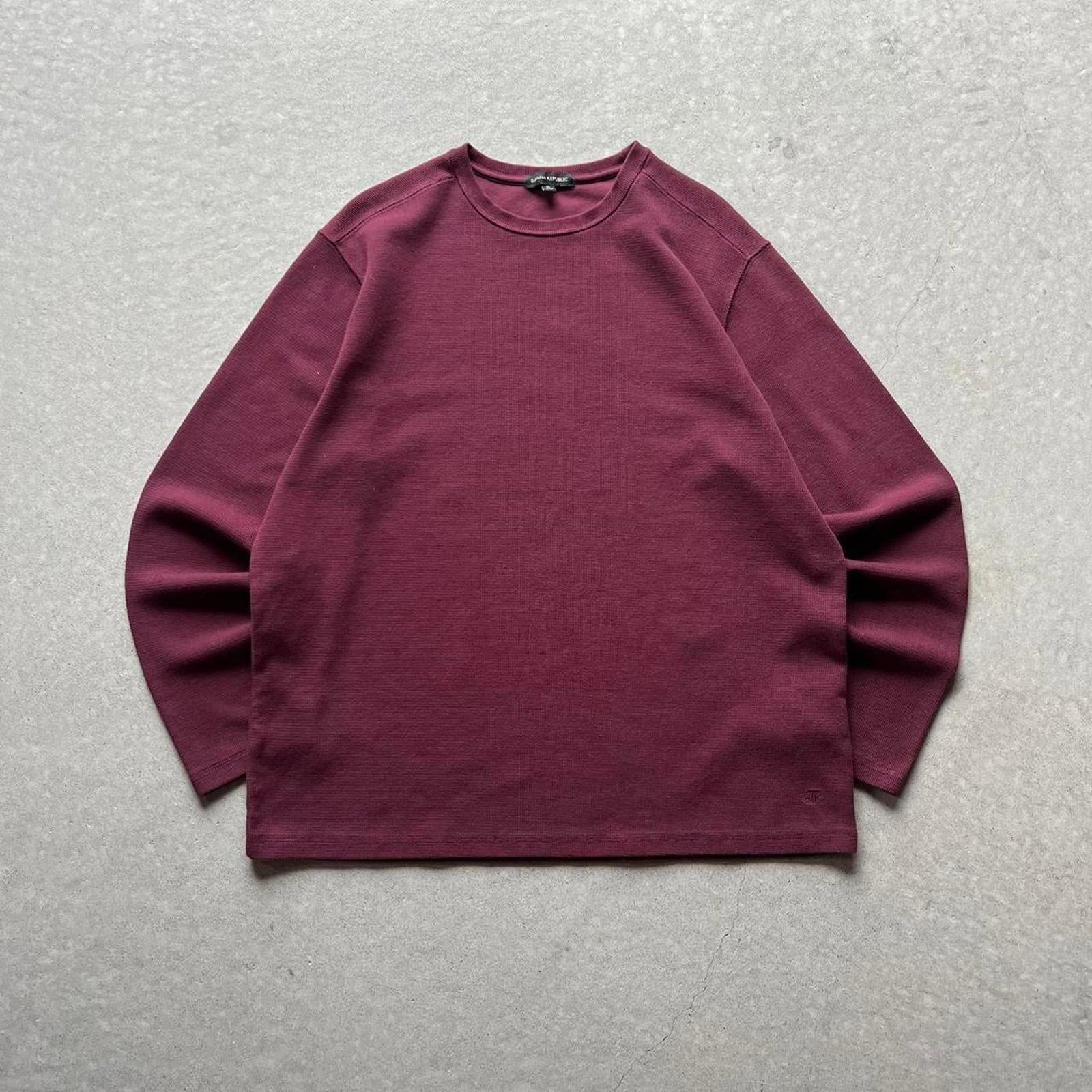 Vintage Style Banana Republic Knit Long Sleeve Shirt - Uptwn Vintage