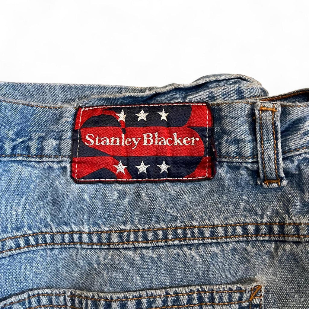 Vintage 90s Super Baggy Stanley Blacker Denim Jeans Stanley Blacker 197fc65f-487f-4e47-bebe-302714b01a21