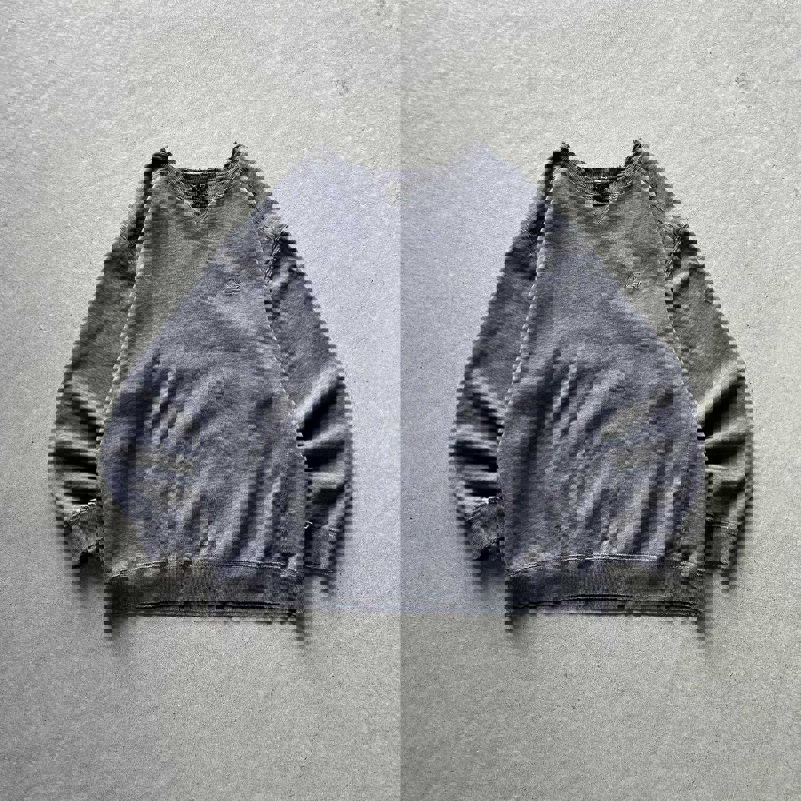 Vintage Y2K Thrashed Grey Starter Sweatshirt