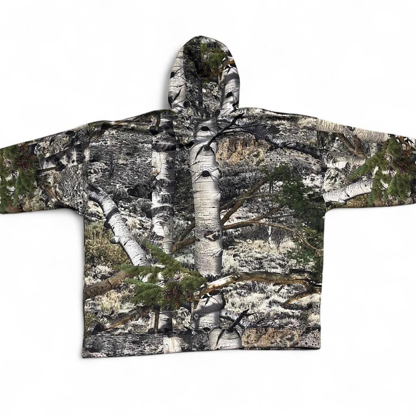 Vintage Style Mossy Oak Camo Hoodie