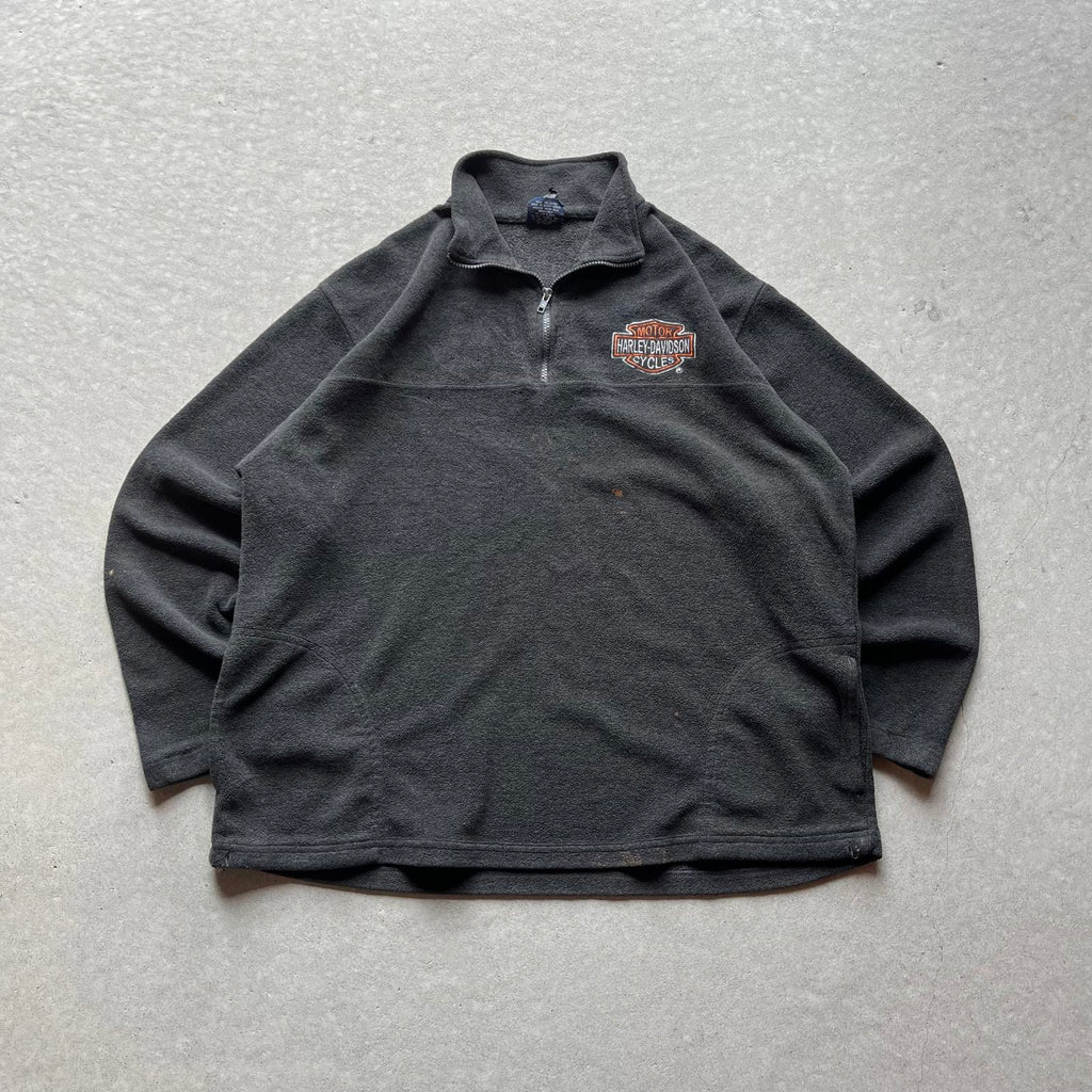 Vintage 90s Harley Davidson Quarter-Zip - Uptwn Vintage