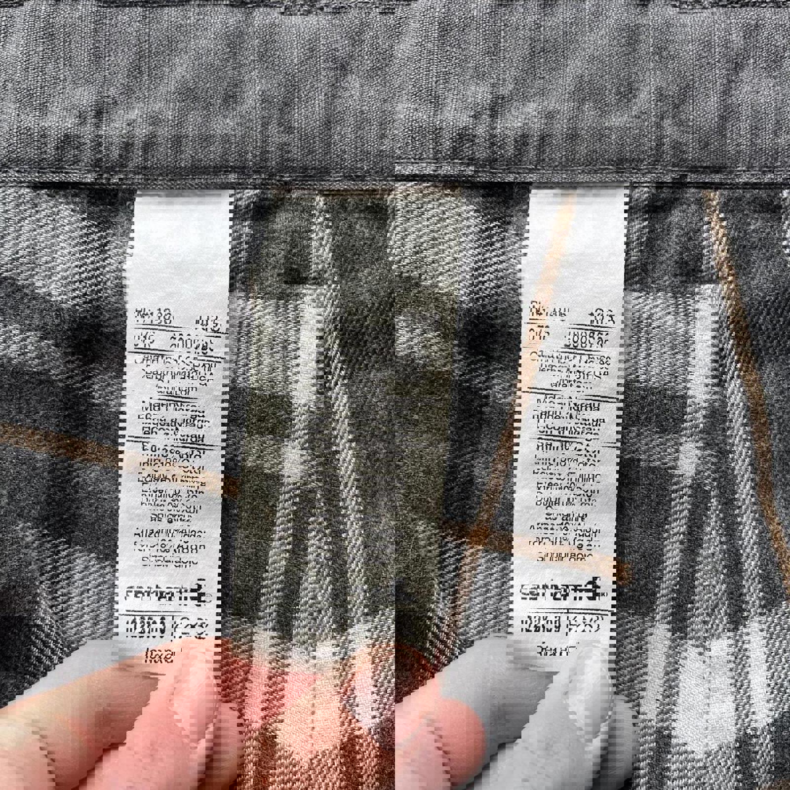 2016 Carhartt Flannel Lined Double Knee Carpenter Pants