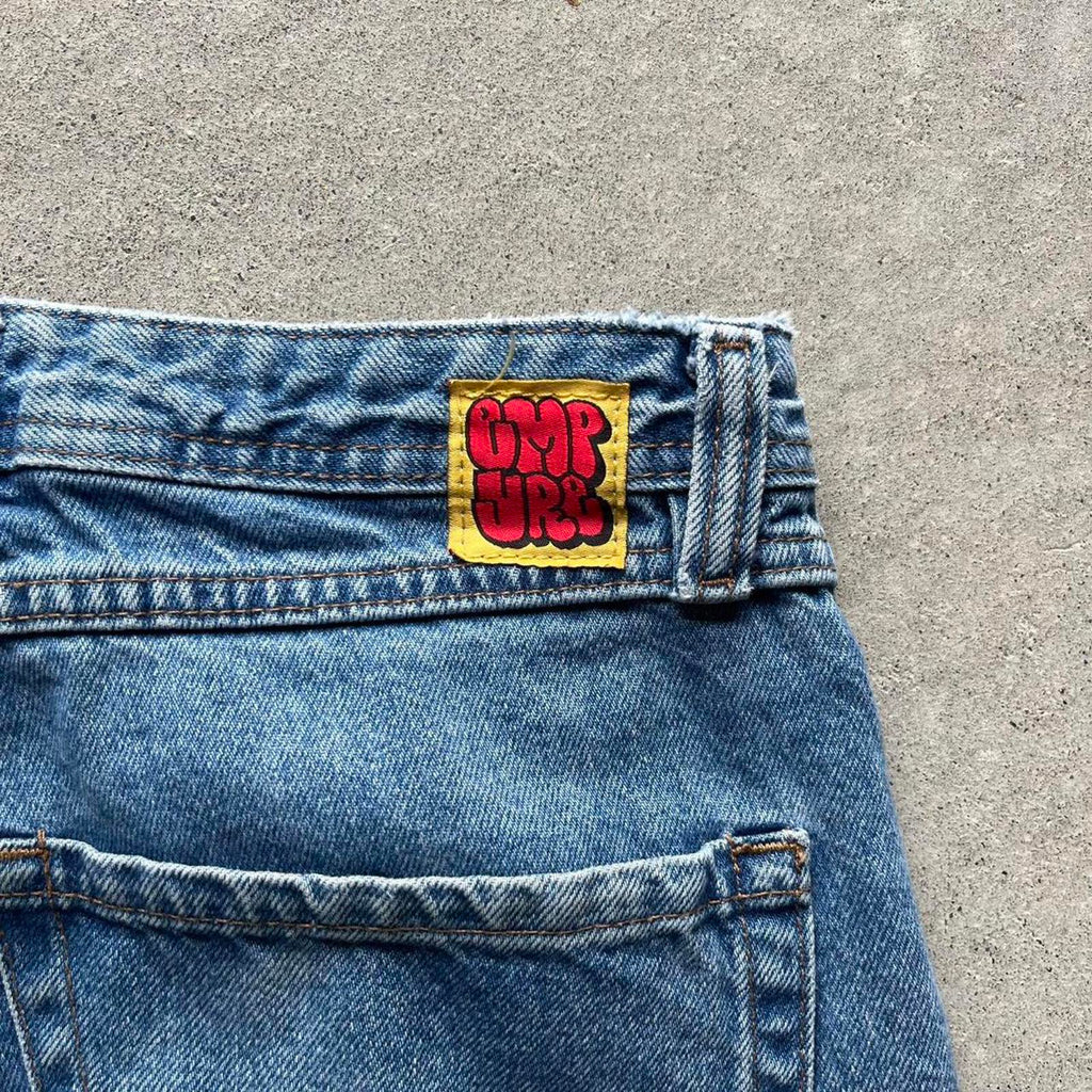 Blue Skater Style Embroidered Empyre Jeans