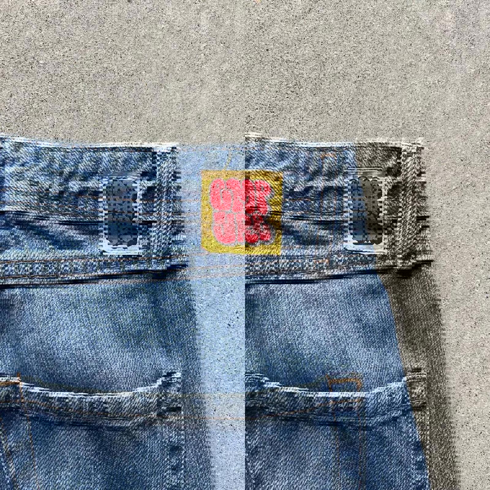 Blue Skater Style Embroidered Empyre Jeans