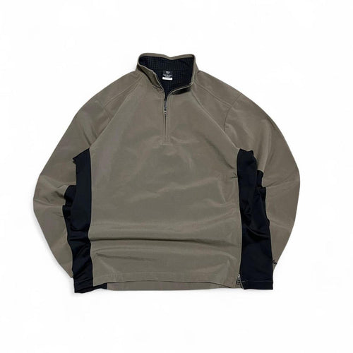 Brown And Black Nike Golf Quarter-zip Coat