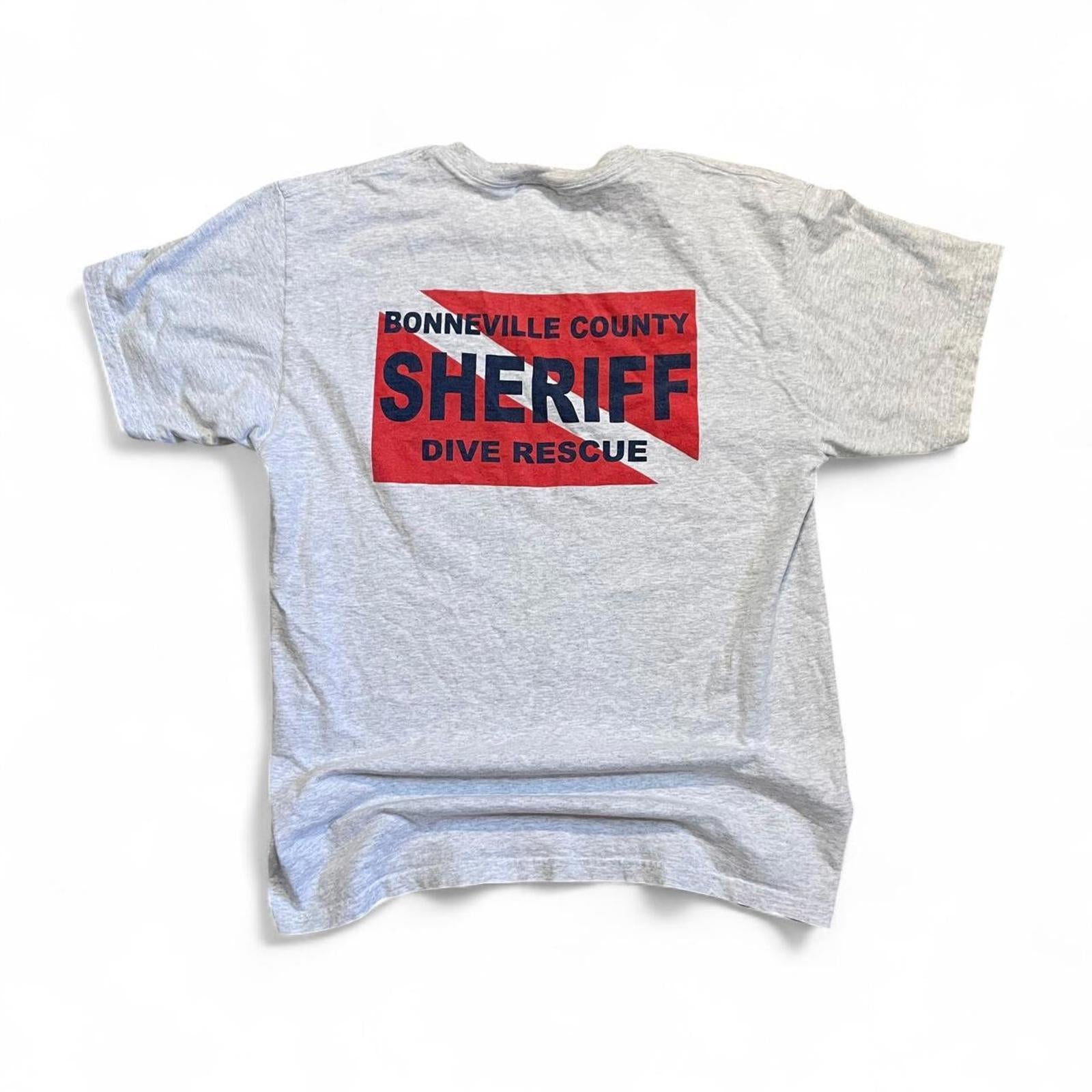 Vintage Y2K Dive Team Sheriff T-Shirt Fruit of the Loom 20a0f2aa-5d8d-4490-ba85-a9500a54d535