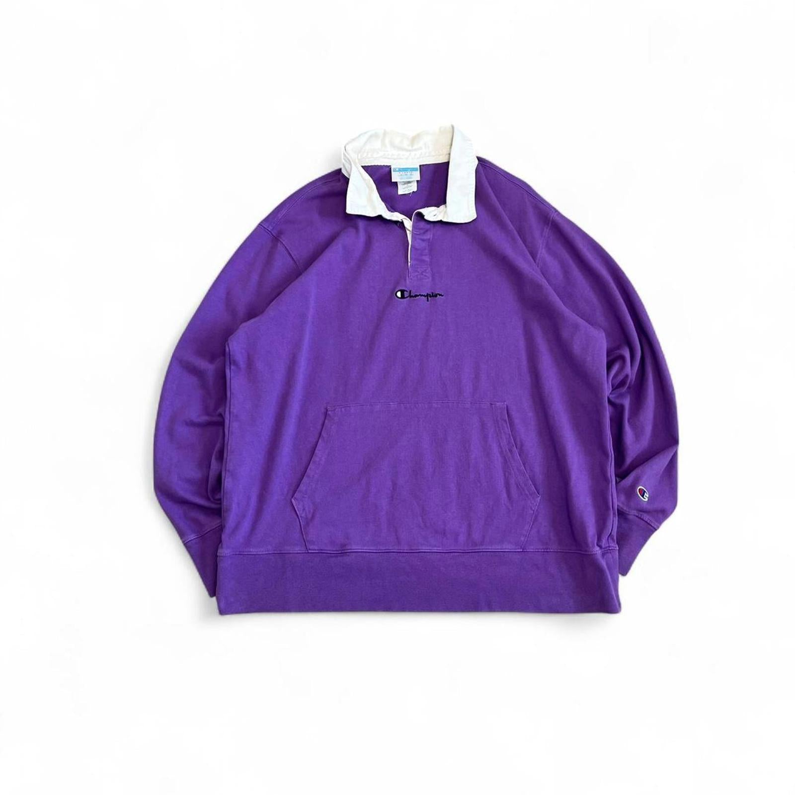 Vintage 90s Purple Champion Pocket Rugby Shirt Champion 20f7007b-7cea-4060-89db-643822bebd69