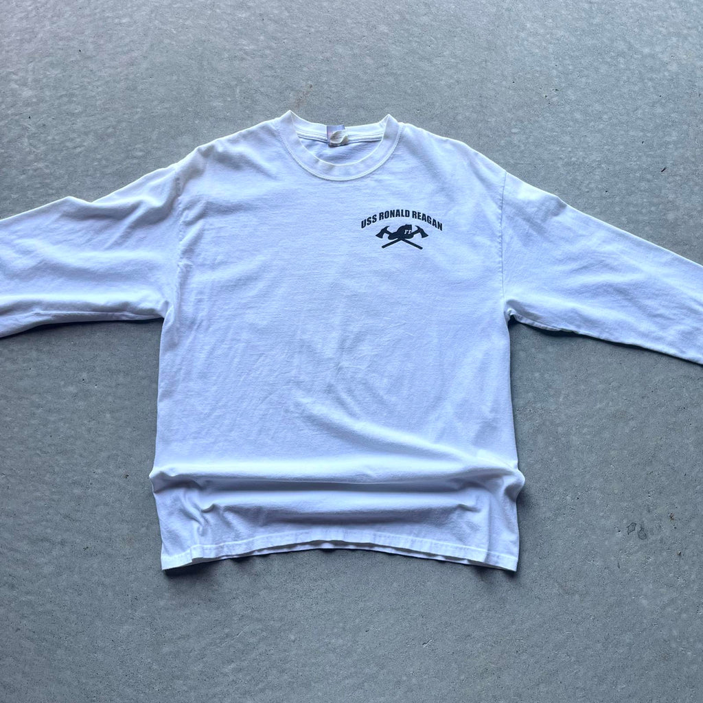 Vintage 2008 USS Ronald Raegan Flying Squad Shirt - Uptwn Vintage
