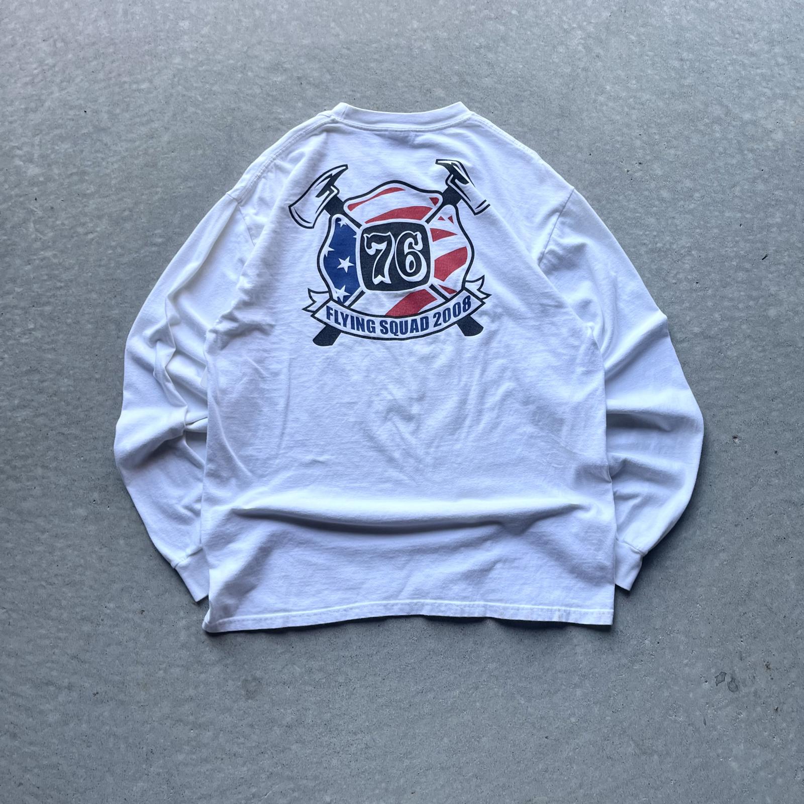 Vintage 2008 USS Ronald Raegan Flying Squad Shirt - Uptwn Vintage