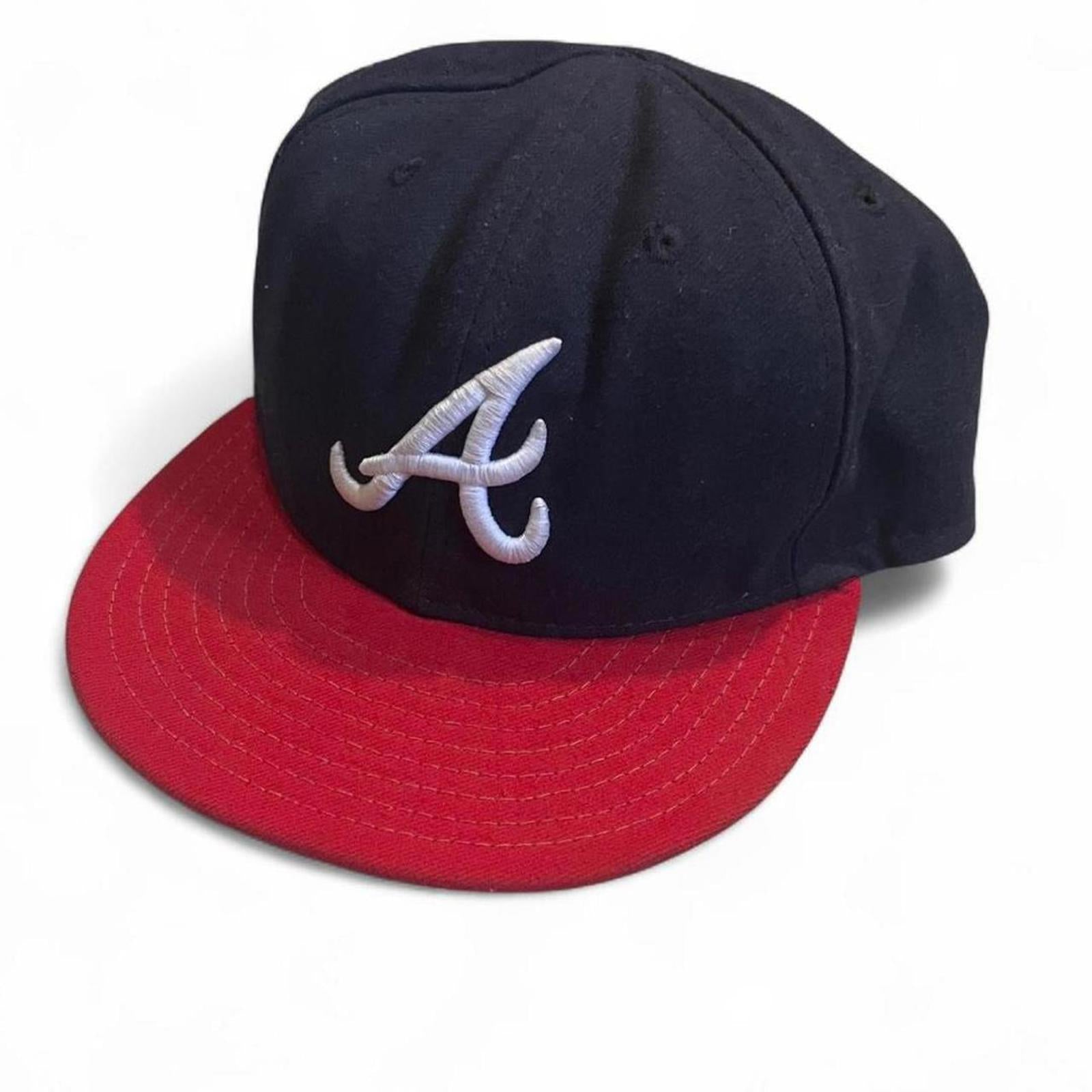 Vintage Y2K New Era Atlanta Braces Flat Brim Hat New Era - uptwn vintage - 24a3062f-7fc1-4fa2-965a-5cd99bf5c48e_ebfc975e-e54a-4459-8d8c-385f10ea979e