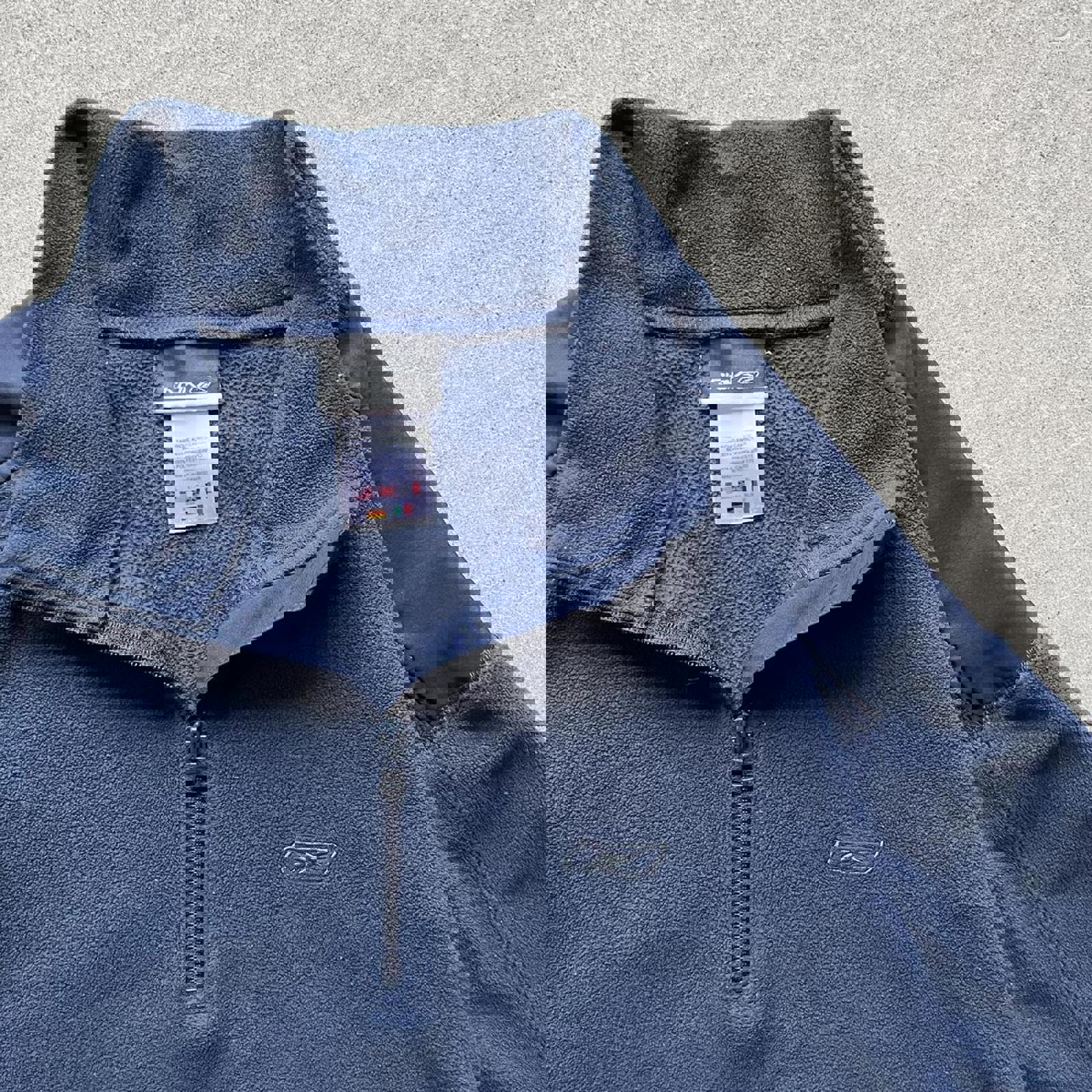 Vintage Y2K Navy Reebok Fleece Quarterzip