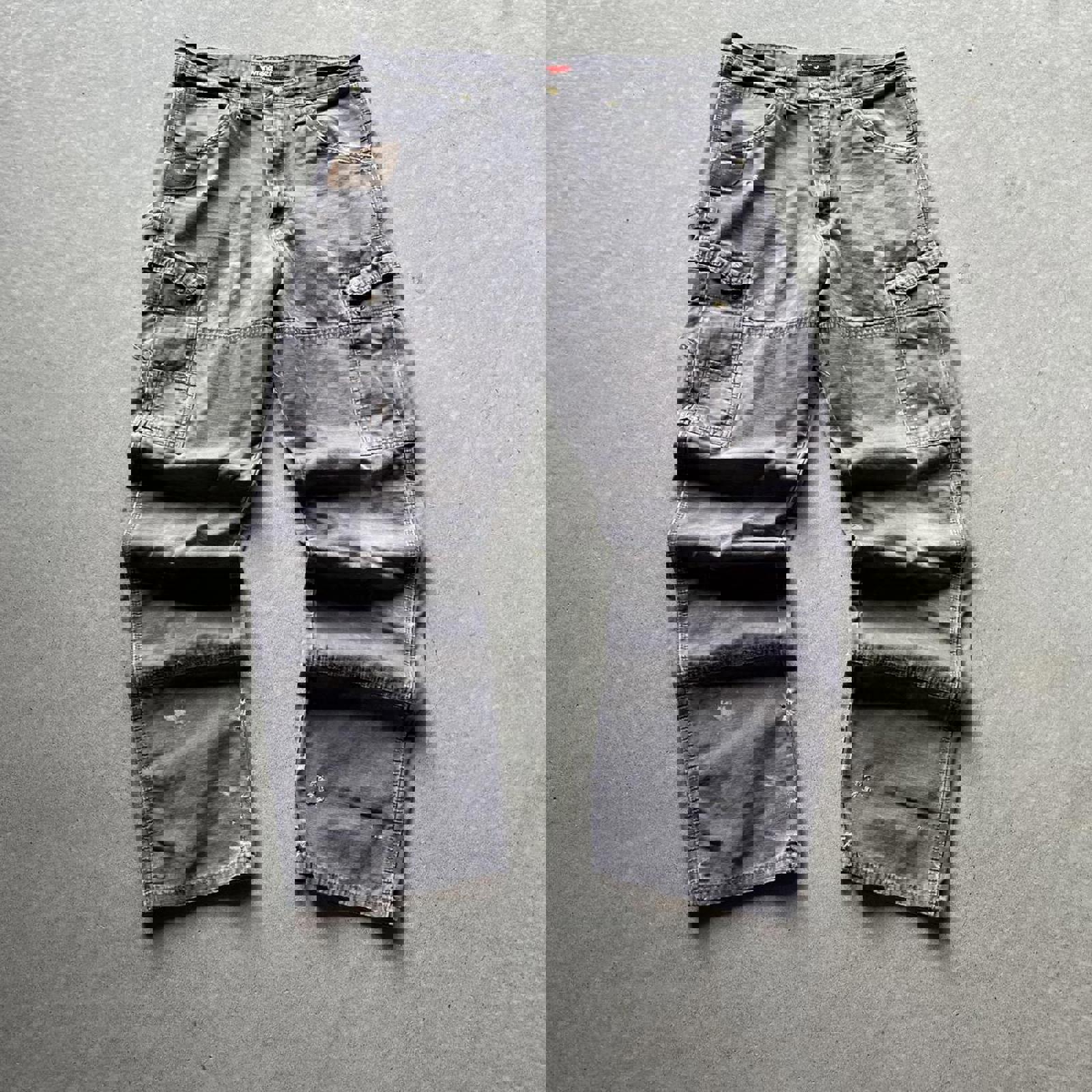 Vintage Style Distressed Wrangler Riggs Workwear Pants