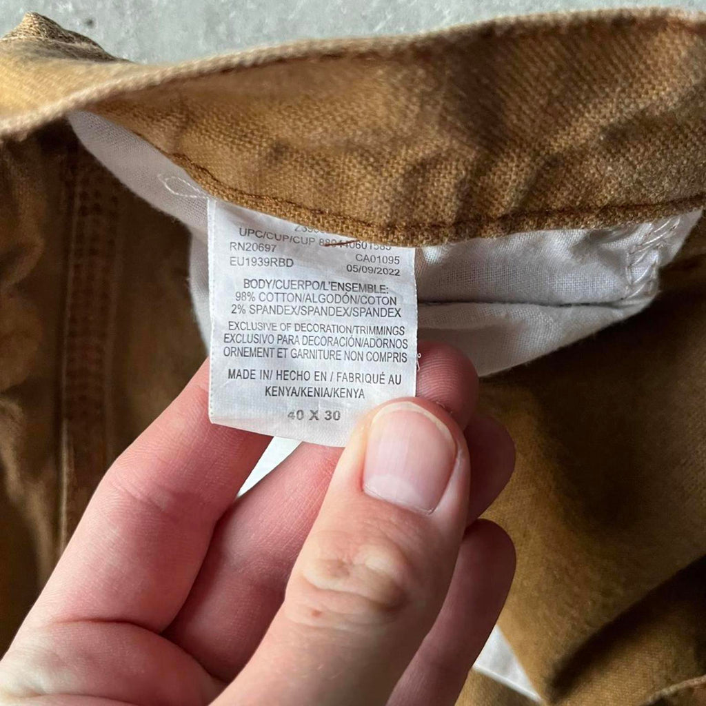 Faded Dickies Brown Cargo Carpenter Pants