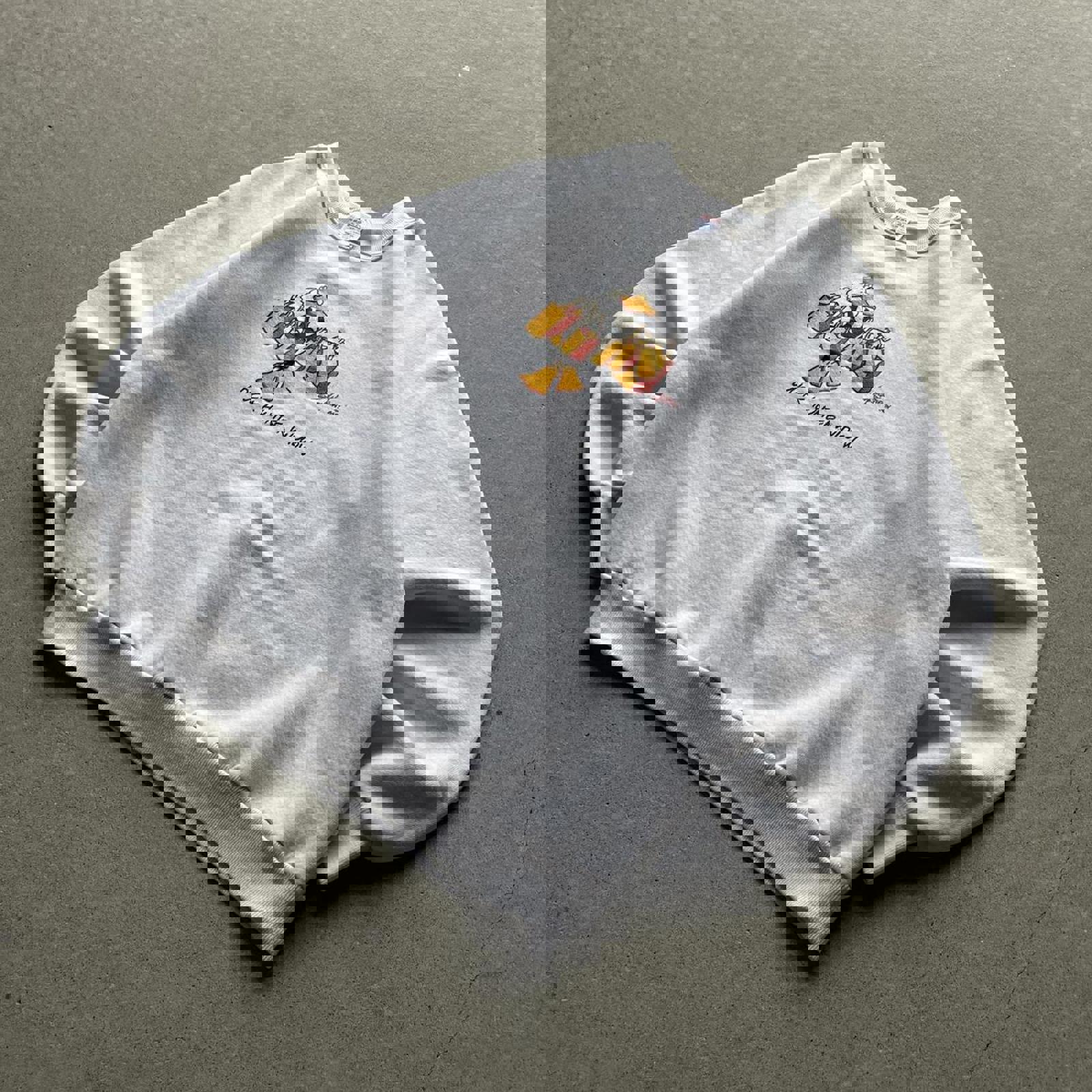 Vintage 80s Funny Duck Hunter Widow Sweatshirt