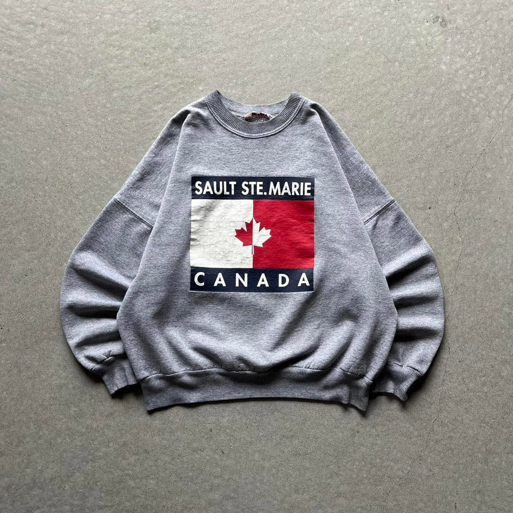 Vintage Clothing Vintage 90s Sault Ste. Marie Canada Graphic Crewneck American Vintage - uptwn vintage - 2e39d147-eb86-4ed1-a7b9-58e6ceecdee8