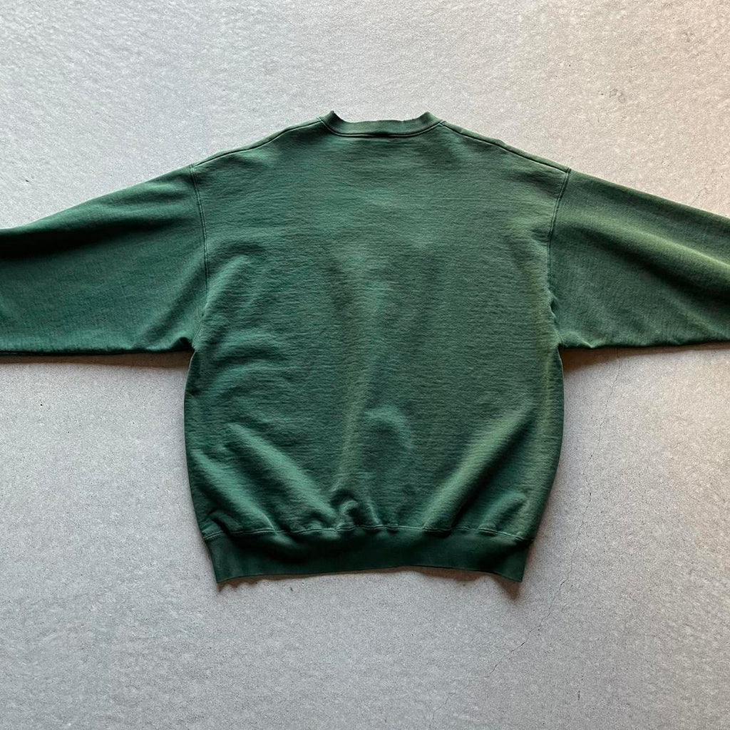 Vintage Clothing Vintage 90s Green Heavyweight Company Sweatshirt Fruit of the Loom - uptwn vintage - 2e6fb25f-81d3-4480-8596-30ef28bea85d