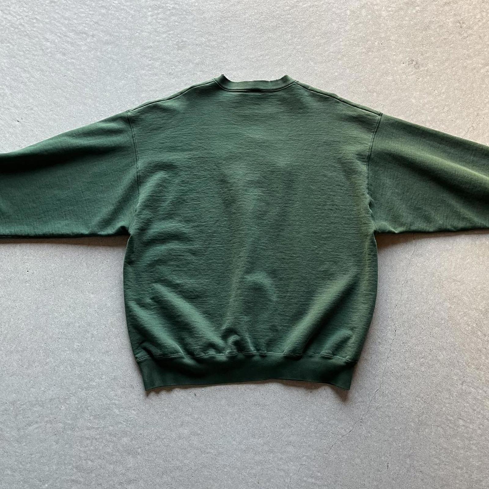 Vintage Clothing Vintage 90s Green Heavyweight Company Sweatshirt Fruit of the Loom - uptwn vintage - 2e6fb25f-81d3-4480-8596-30ef28bea85d
