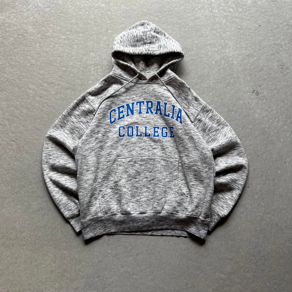 Vintage 90s Centralia College Heavyweight Hoodie - Uptwn Vintage
