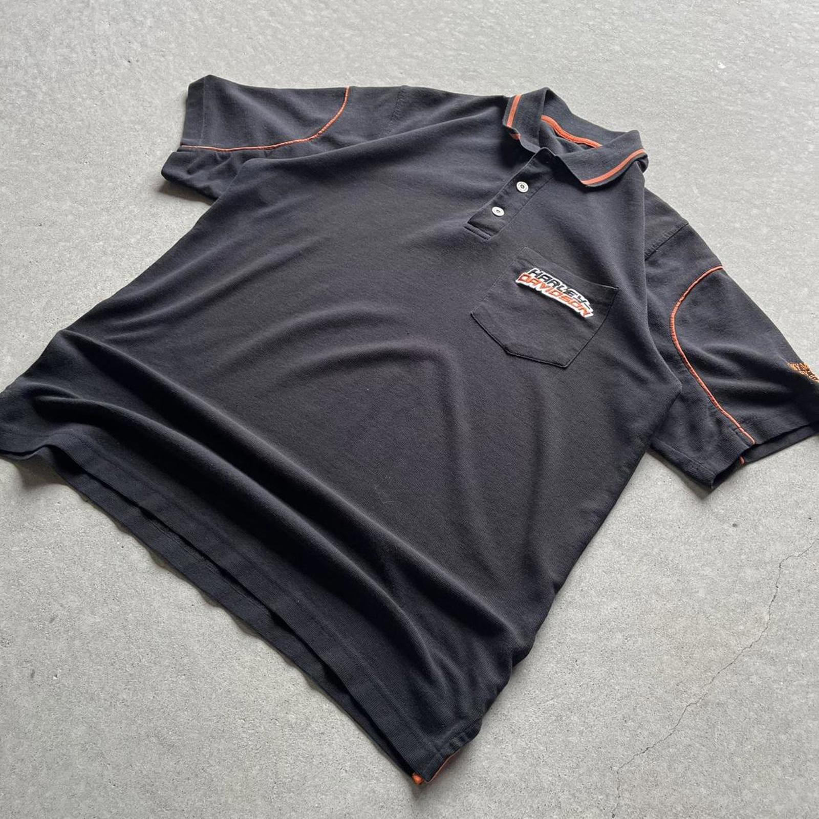 Vintage Y2K Harley Davidson Polo Shirt - Uptwn Vintage