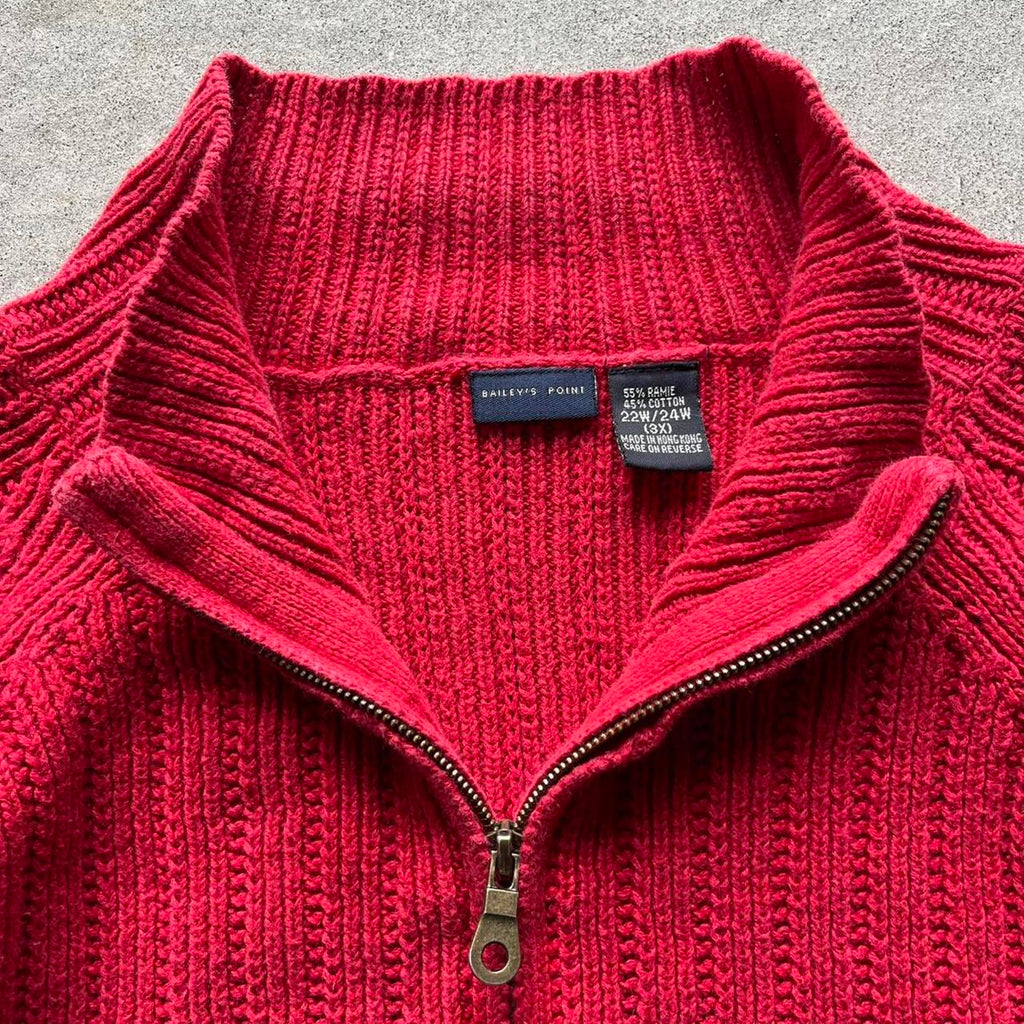Vintage Clothing Vintage Y2K Bailey’s Point Full Zip Knit Sweater American Vintage - uptwn vintage - 3476a9b1-8bb2-40fb-a6ed-d3ec69273775