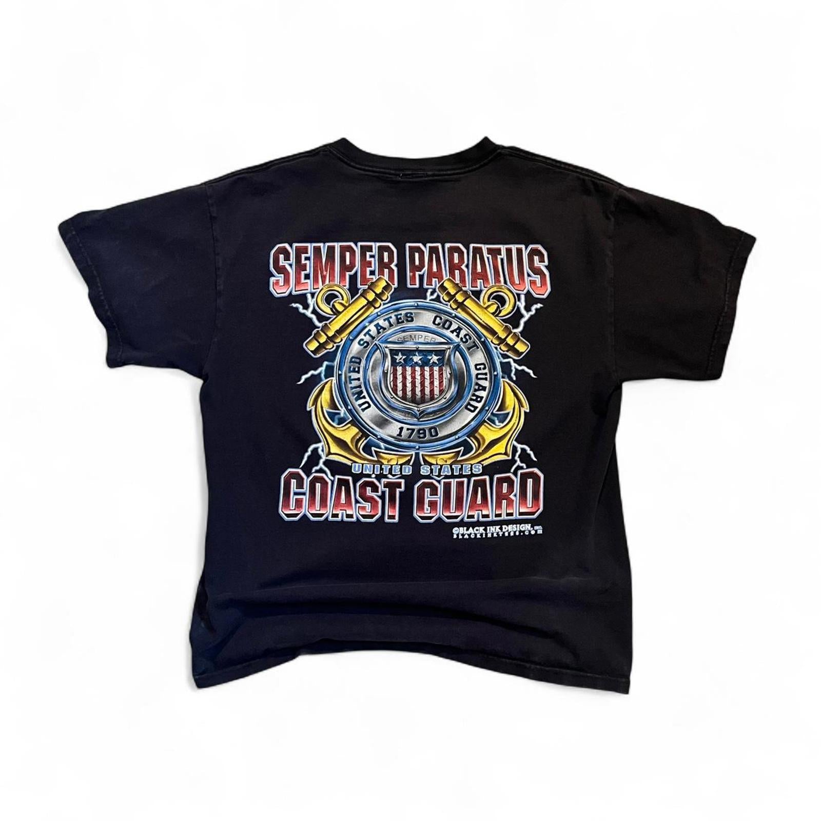 Vintage Y2K USA Coast Guard T-Shirt Soffe 36a951cb-b075-4cb6-b650-499c33d46fec