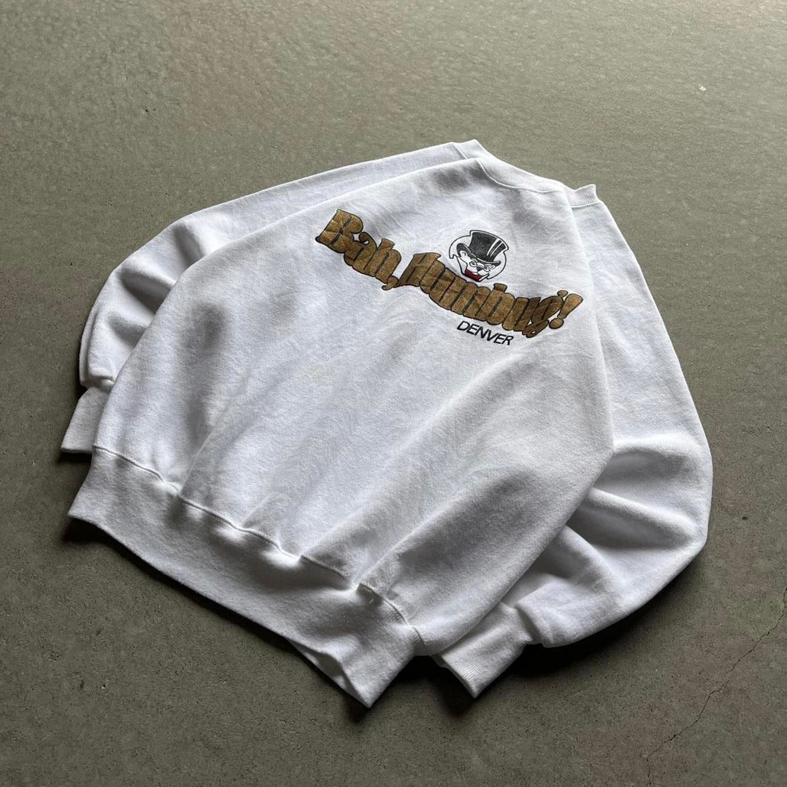 Vintage 80s Denver Colorado Bah Humbug Sweatshirt