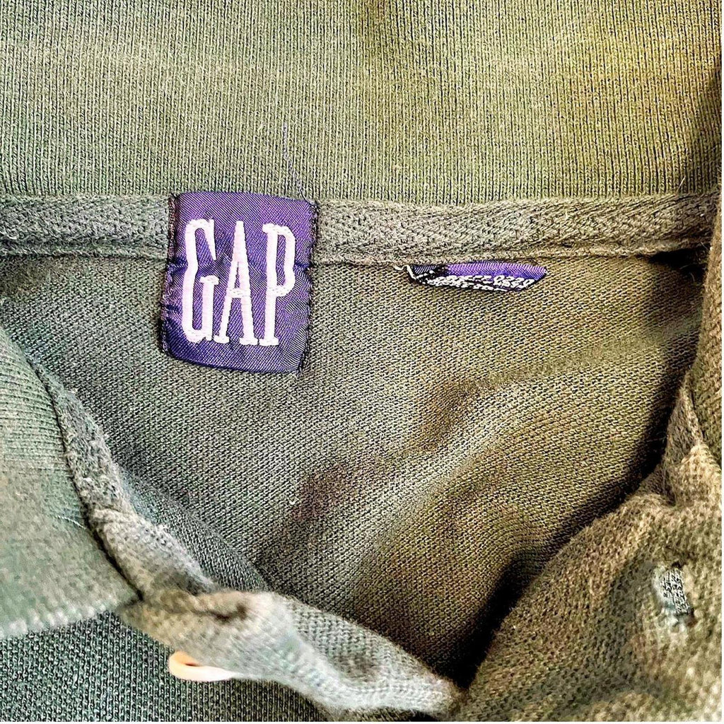 Vintage 90s Green Blank GAP Polo Shirt Gap 39768a5c-408e-42e0-a253-962333c4e81a