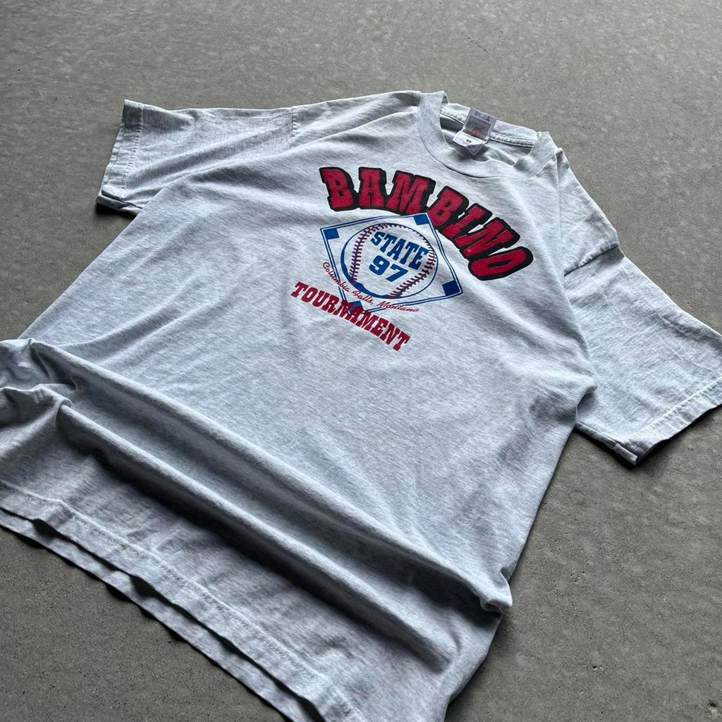 Vintage 1997 Bambino Baseball Tournament T-Shirt - Uptwn Vintage