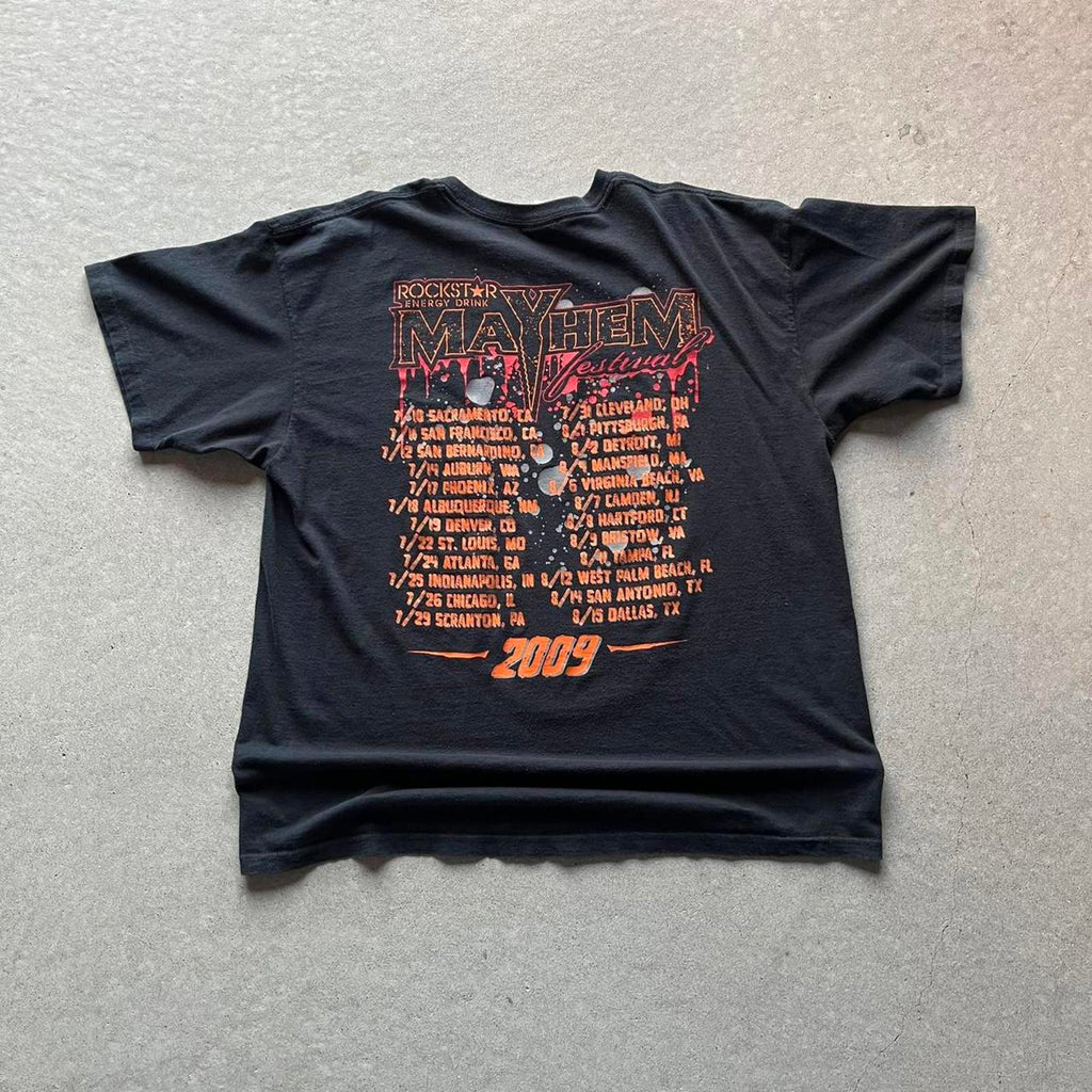 Vintage 90s Rockstar Mayhem Motocross T-Shirt - Uptwn Vintage