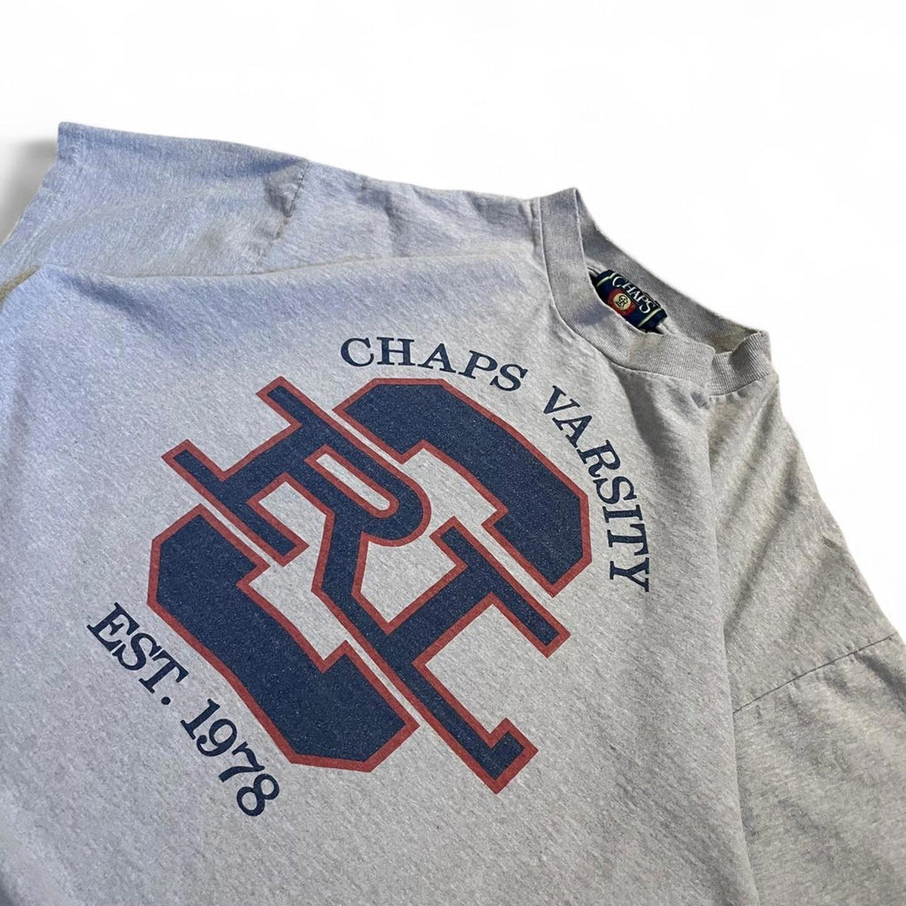 Vintage 90s Chaps Ralph Lauren College Style T-Shirt Chaps 407668ad-2c0a-4627-9242-4392337adf08