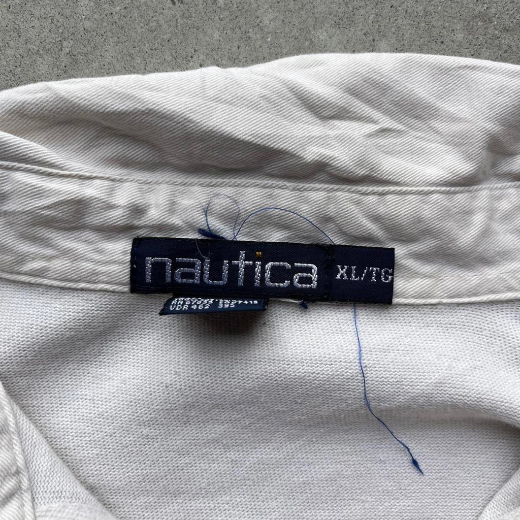 Vintage 90s Striped Nautica Logo Rugby Shirt - Uptwn Vintage