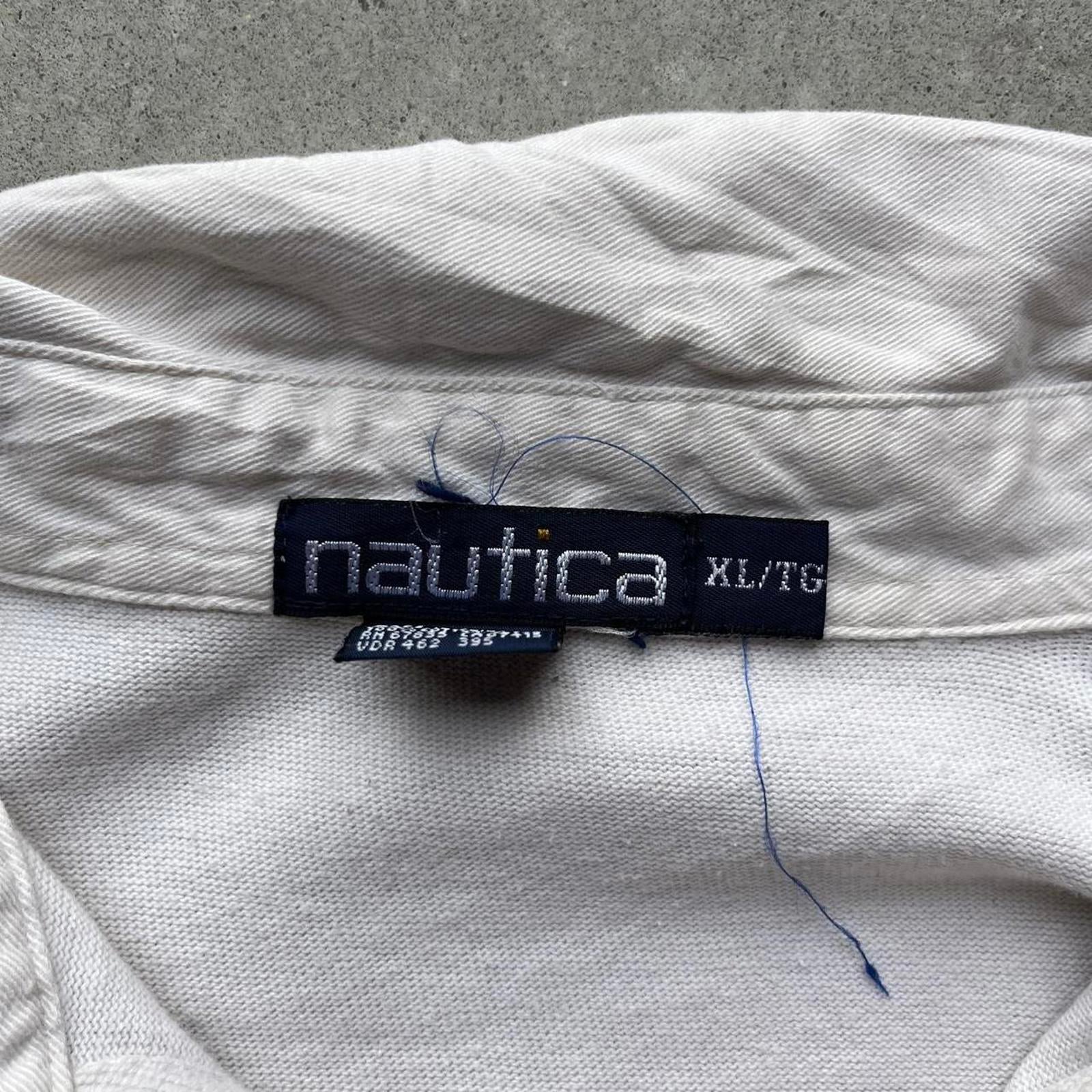 Vintage 90s Striped Nautica Logo Rugby Shirt - Uptwn Vintage