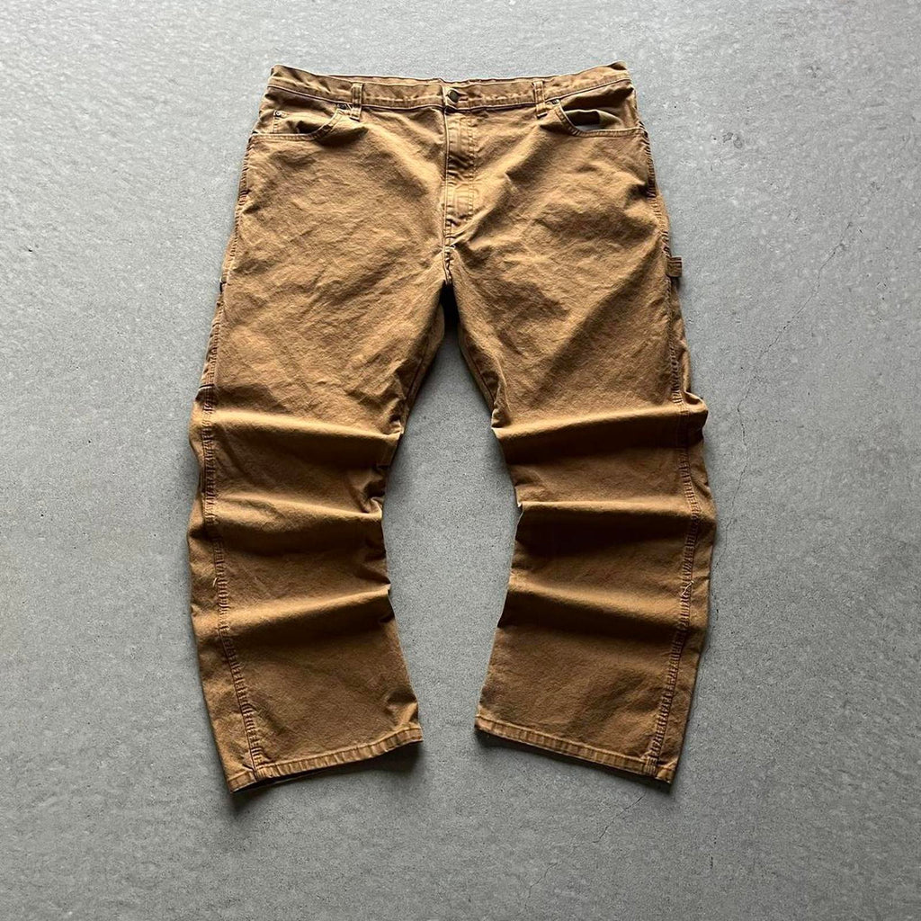 Faded Dickies Brown Cargo Carpenter Pants