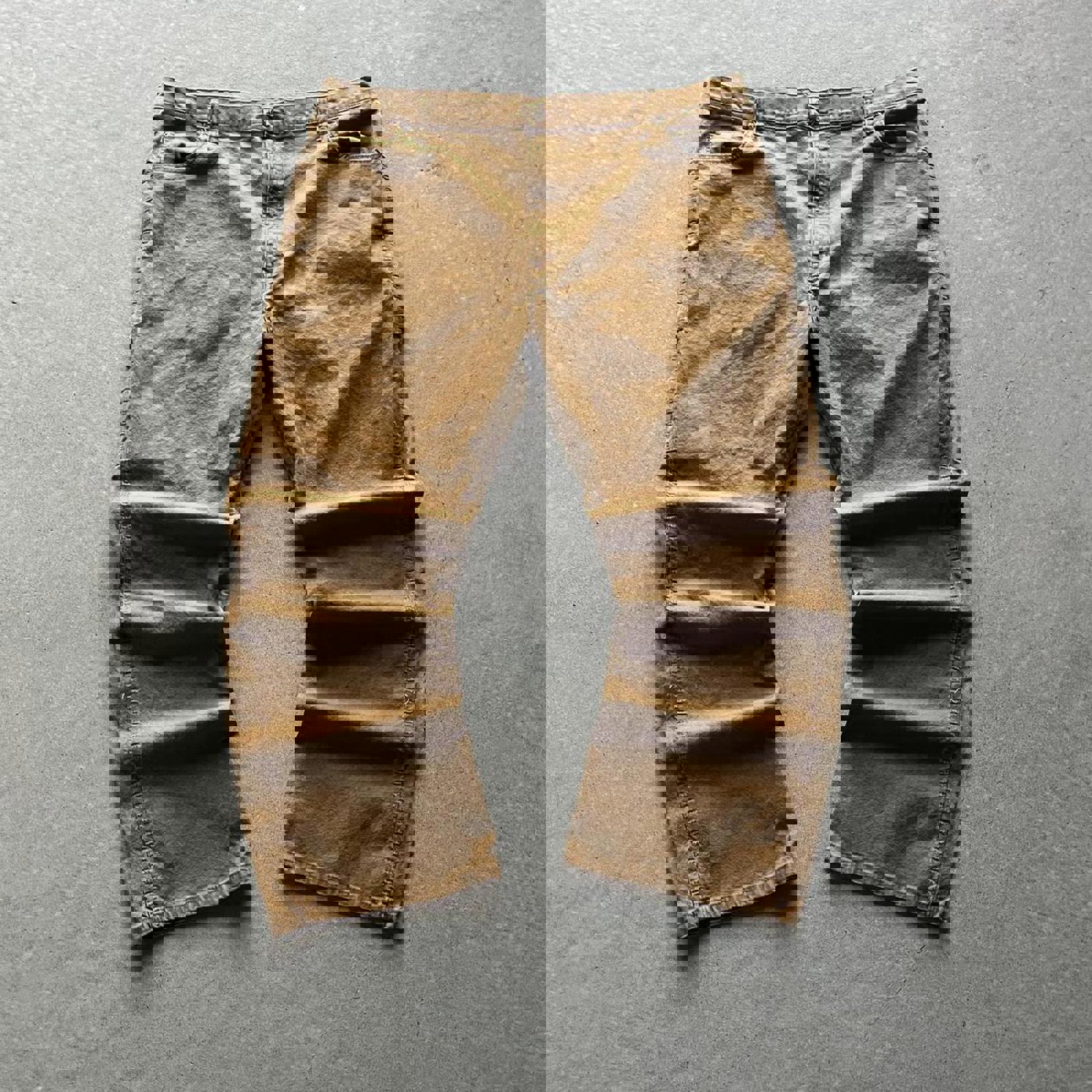 Faded Dickies Brown Cargo Carpenter Pants