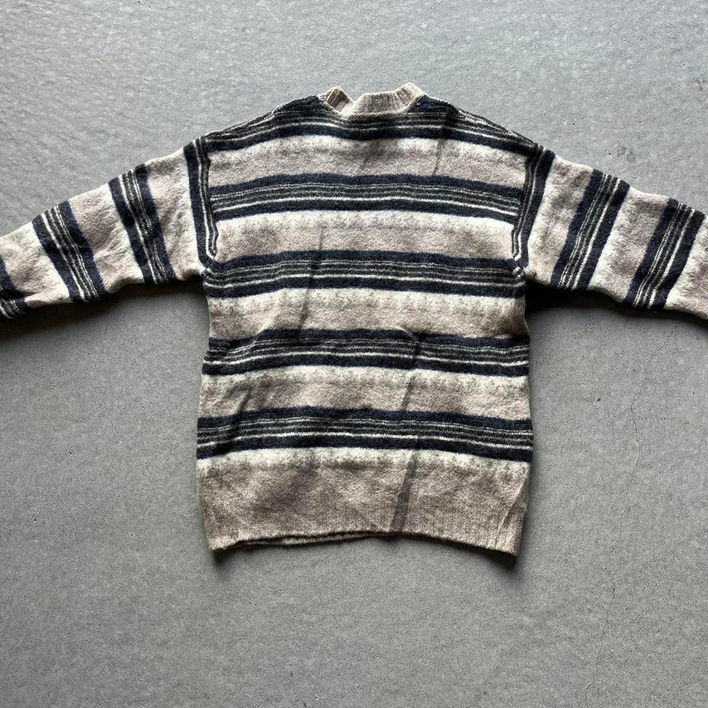Vintage Clothing Vintage 80s Made In Italy Striped Wool Sweater United Colors Of Benetton - uptwn vintage - 41c79247-854c-40cc-ae42-9b6d46d8371b