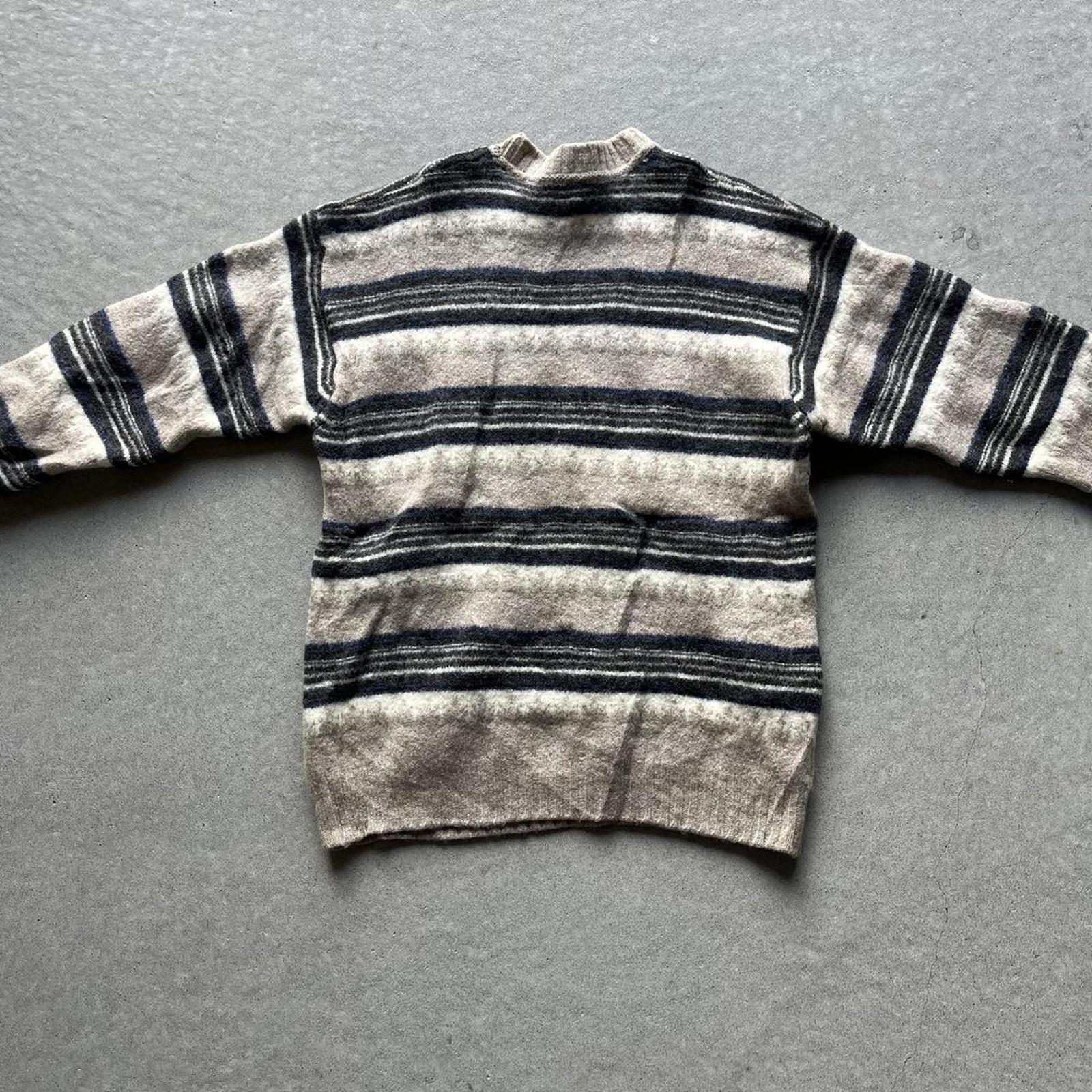 Vintage Clothing Vintage 80s Made In Italy Striped Wool Sweater United Colors Of Benetton - uptwn vintage - 41c79247-854c-40cc-ae42-9b6d46d8371b