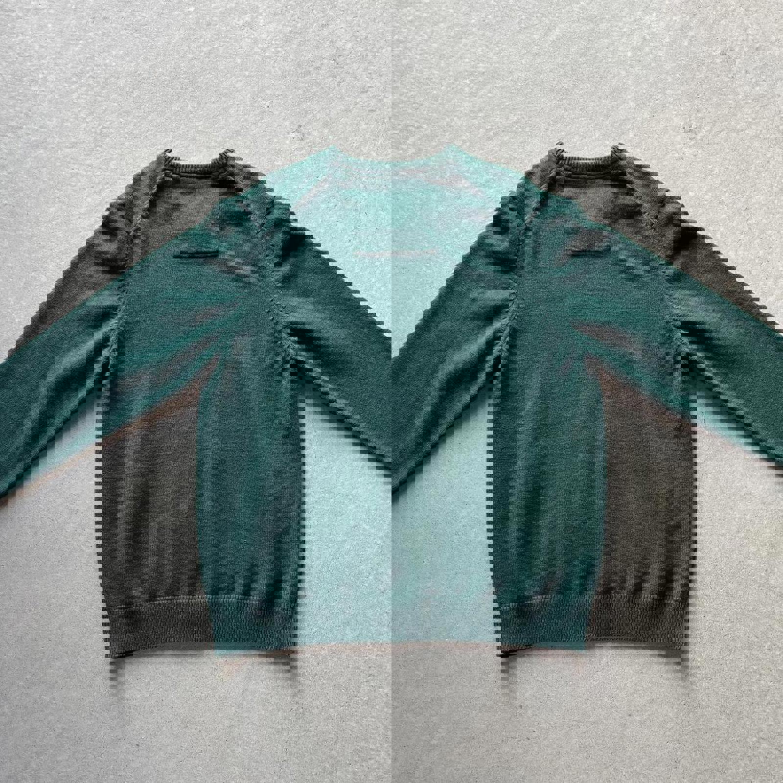 Vintage Style Green Izod Knit Sweater