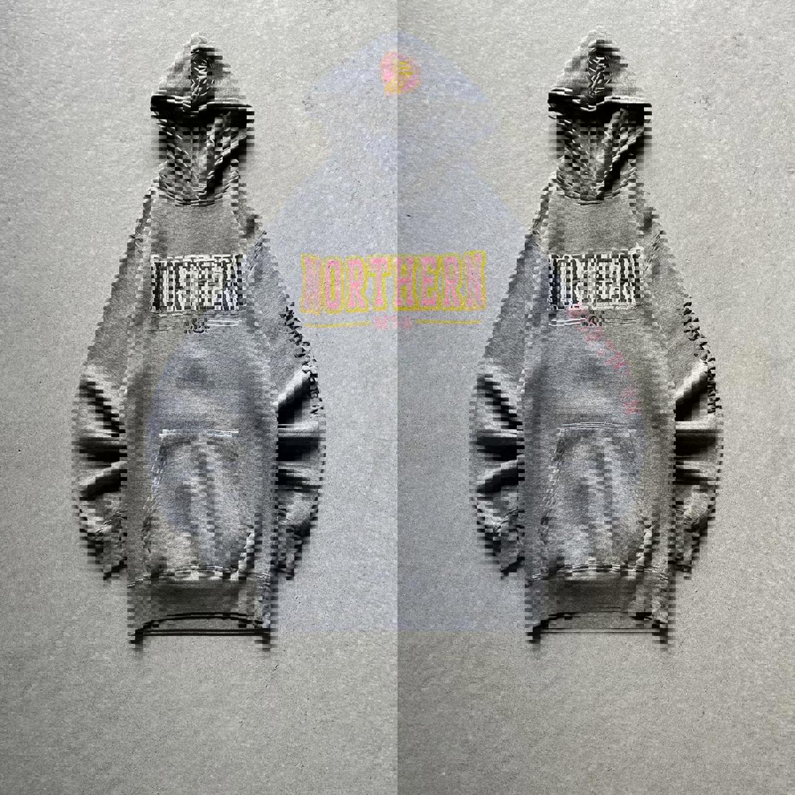 Vintage Y2K Montana State Northern Hoodie